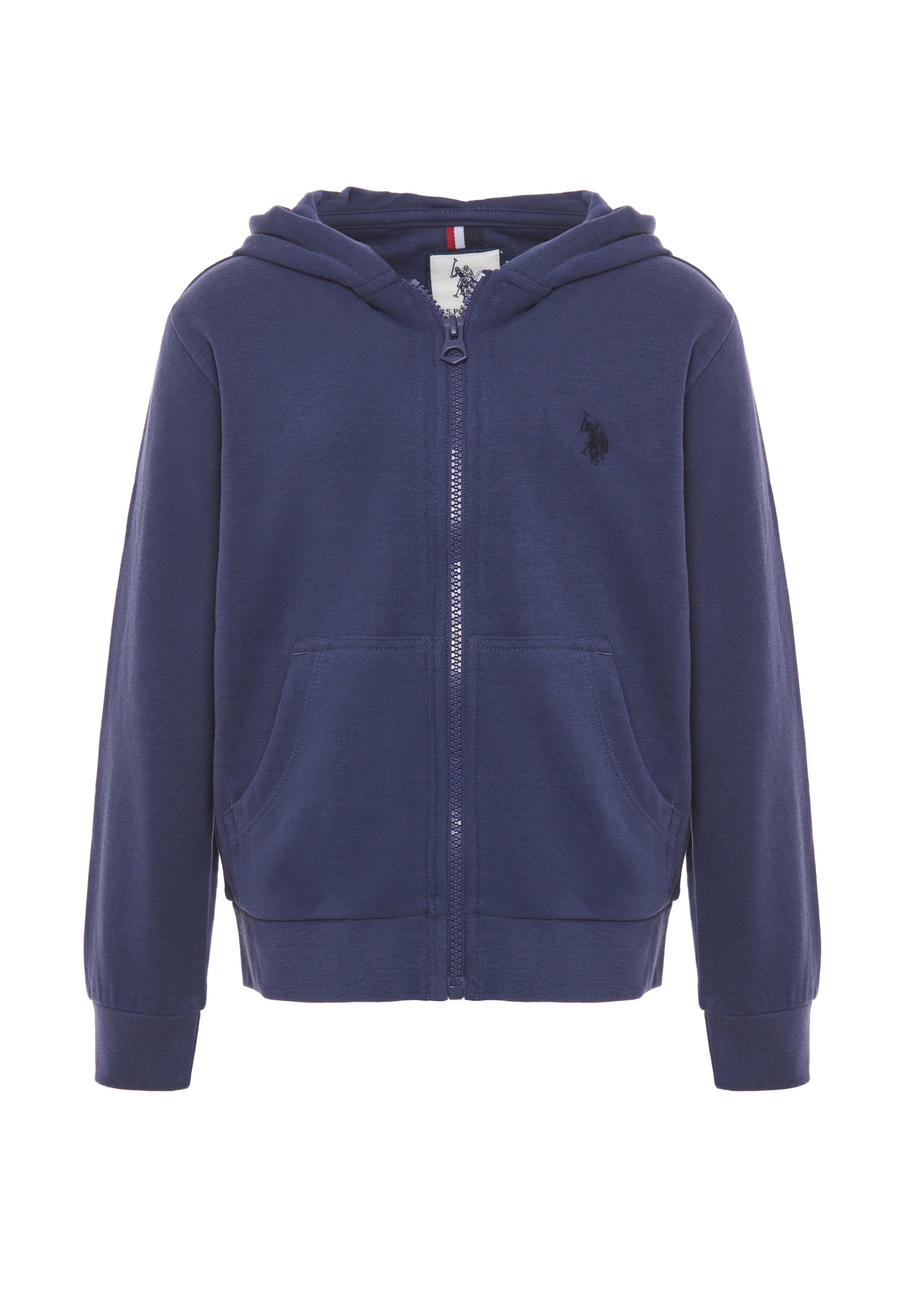 Felpa con cappuccio e chiusura zip