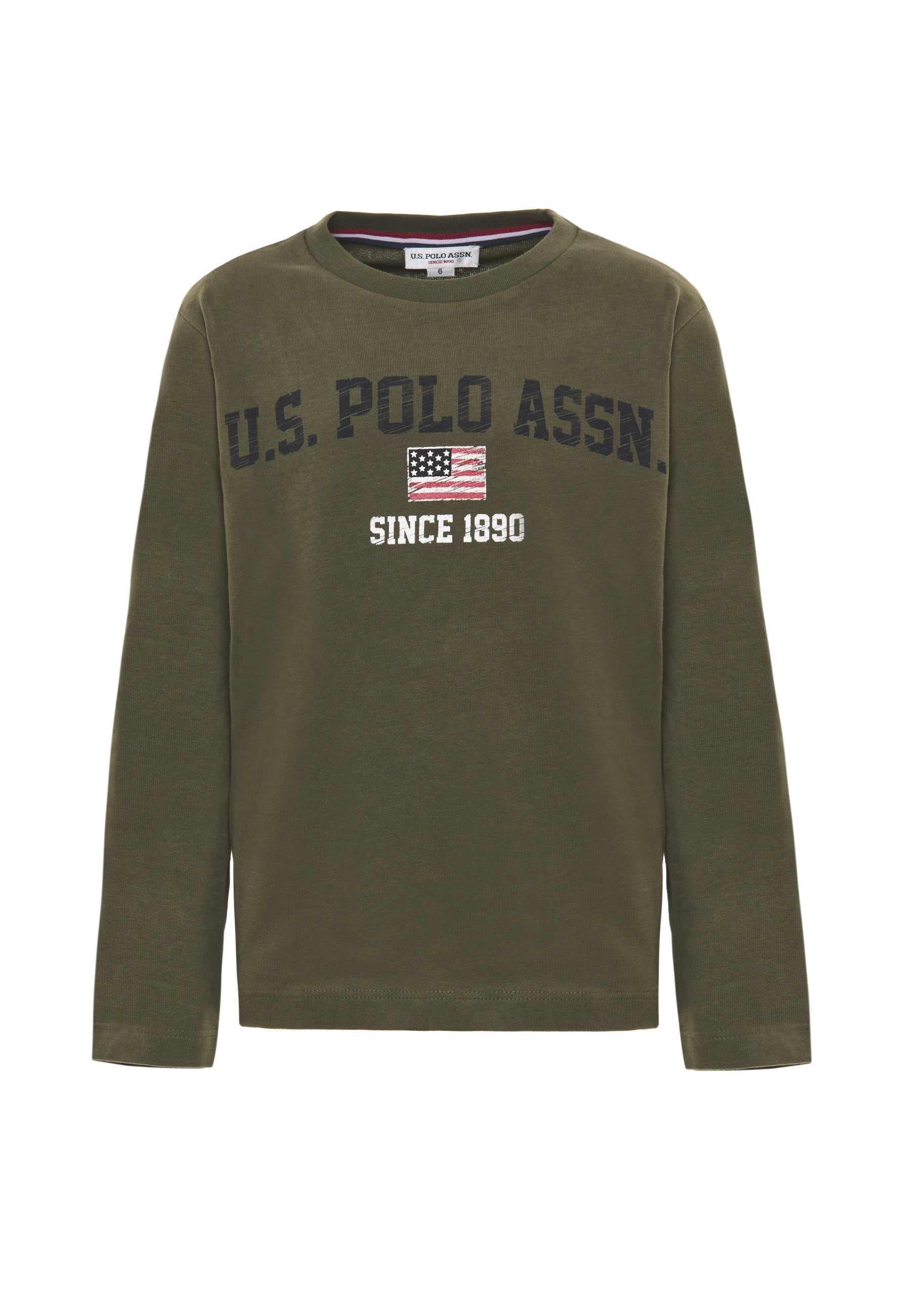 T-shirt a maniche lunghe in cotone heavy jersey con stampa