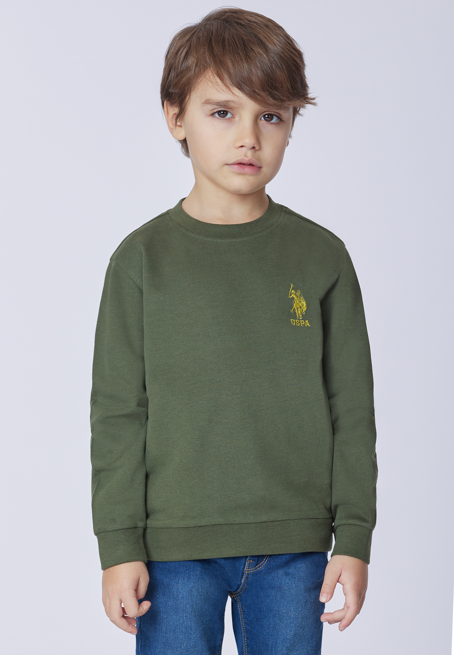 Felpa girocollo con logo