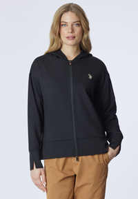 Felpa con cappuccio e zip punto milano
