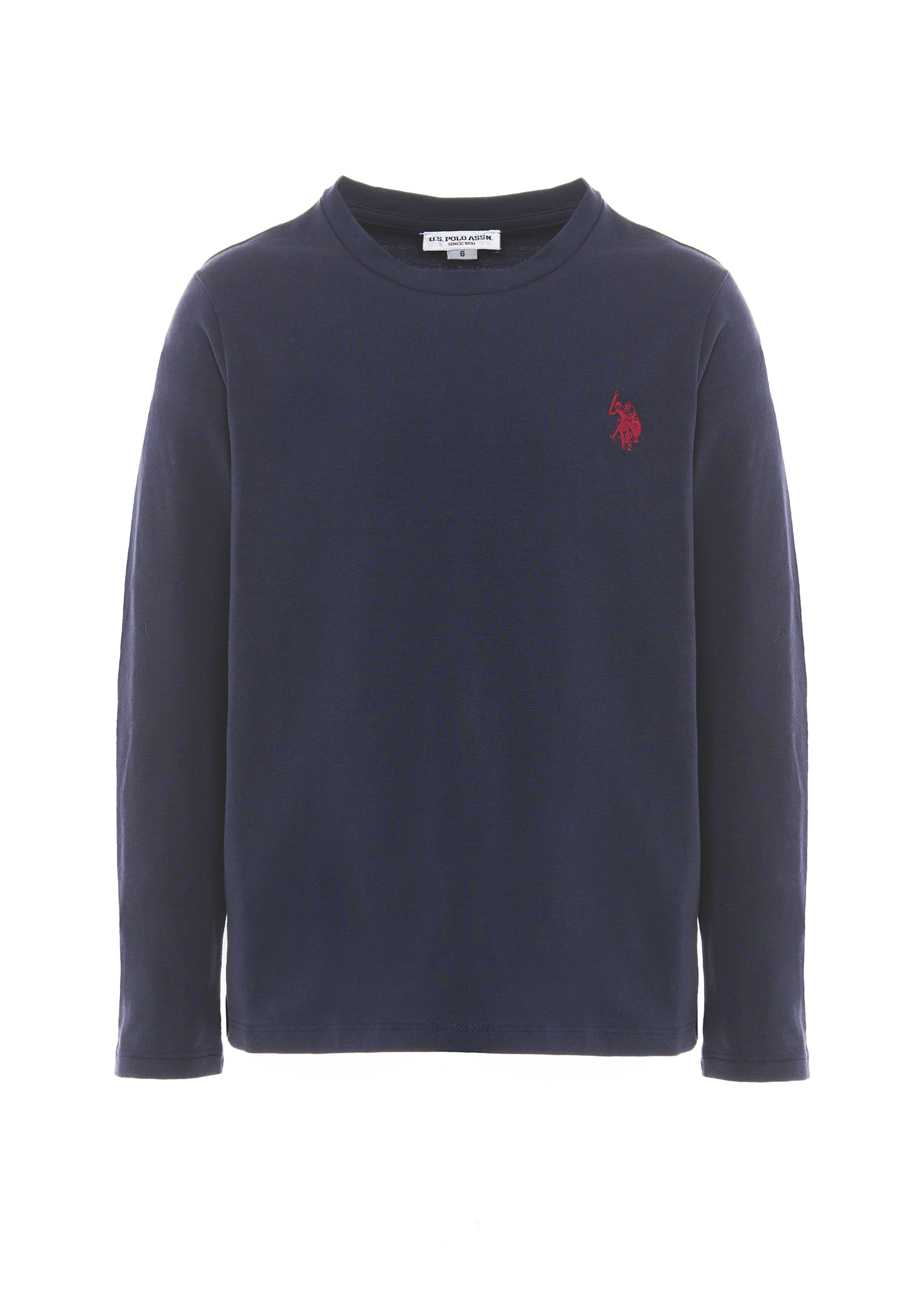 T-shirt a maniche lunghe in cotone stretch jersey