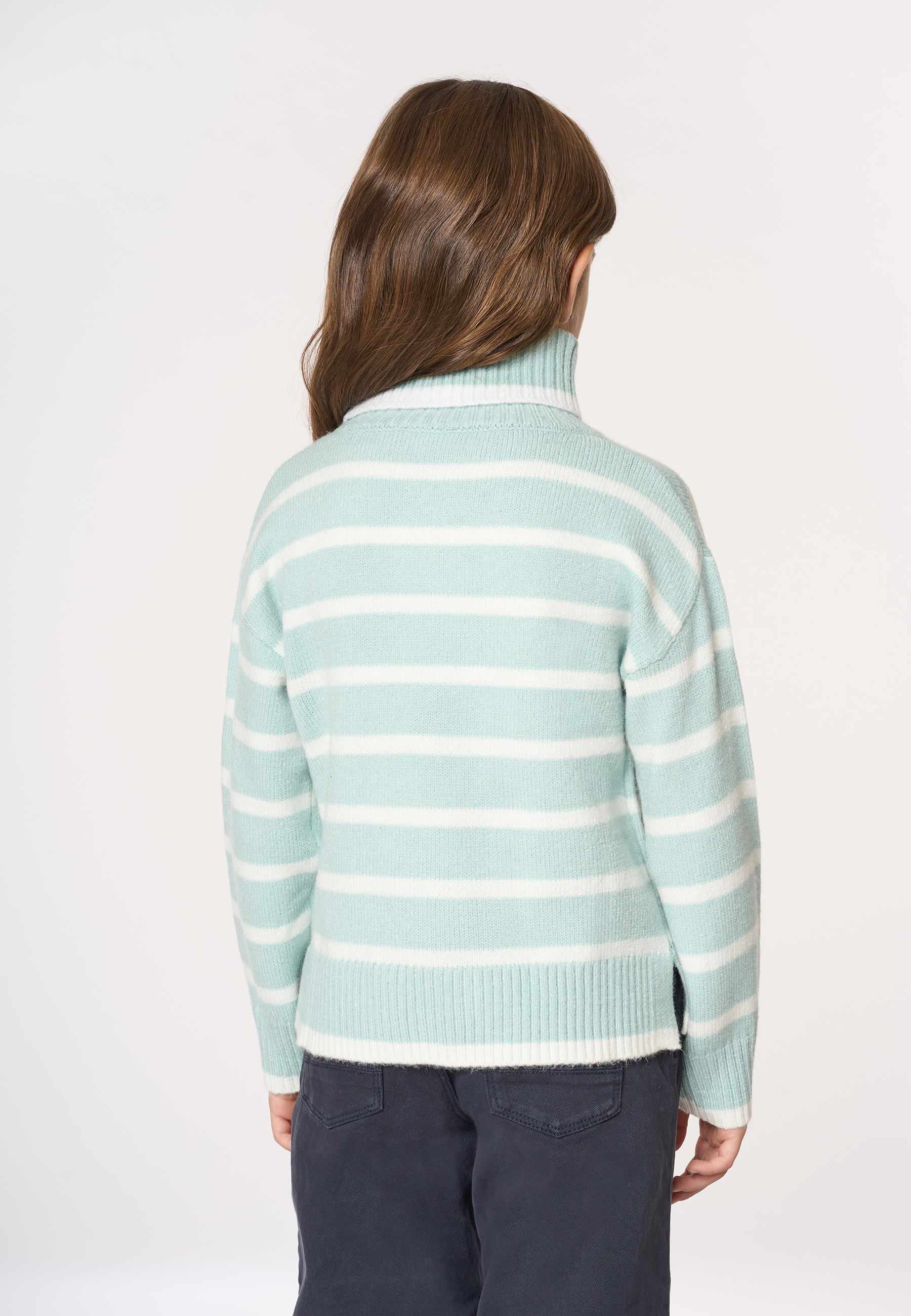 Maglia dolcevita a righe