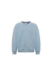 Felpa girocollo felpata internamente