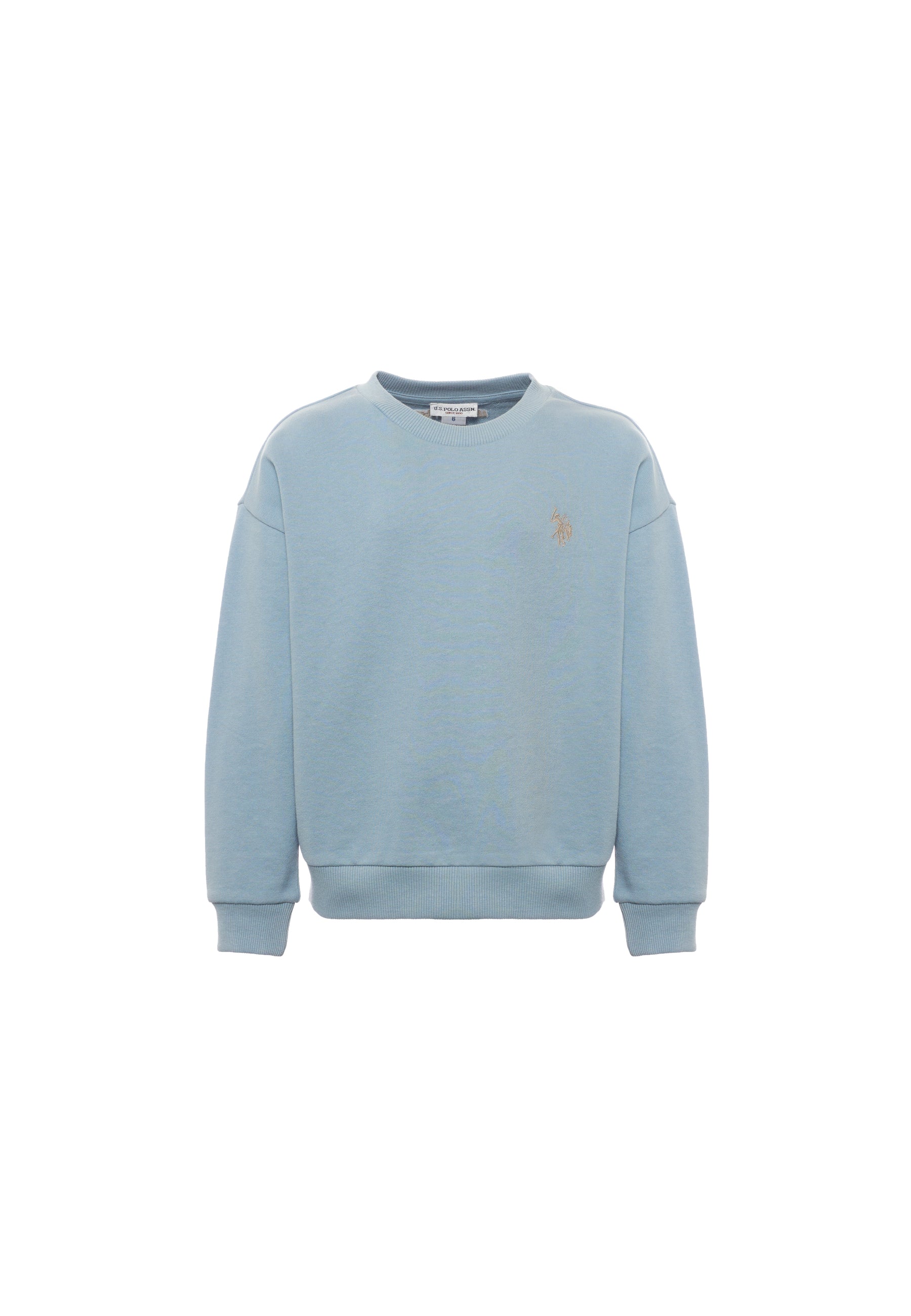 Felpa girocollo felpata internamente