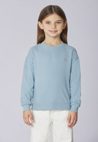 Felpa girocollo felpata internamente