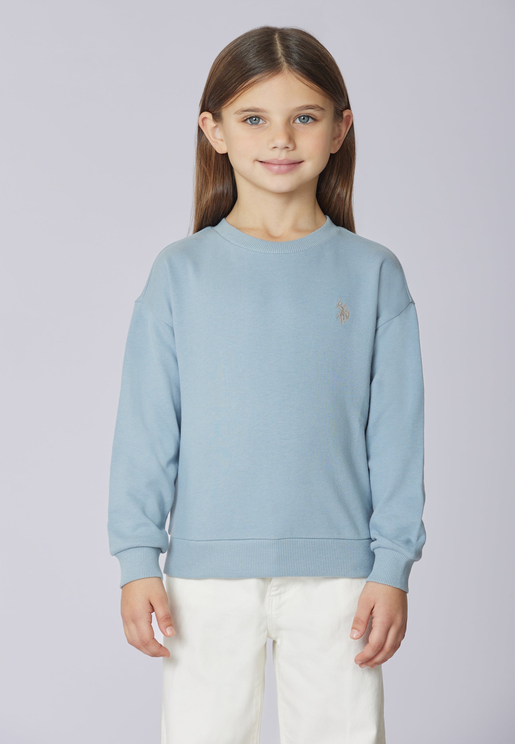 Felpa girocollo felpata internamente