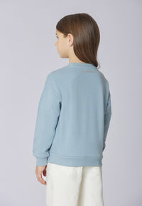 Felpa girocollo felpata internamente