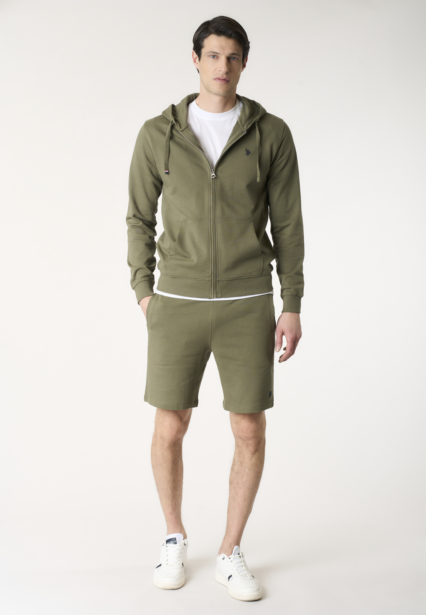 Pantalone corto da uomo in felpa con coulisse regolabile