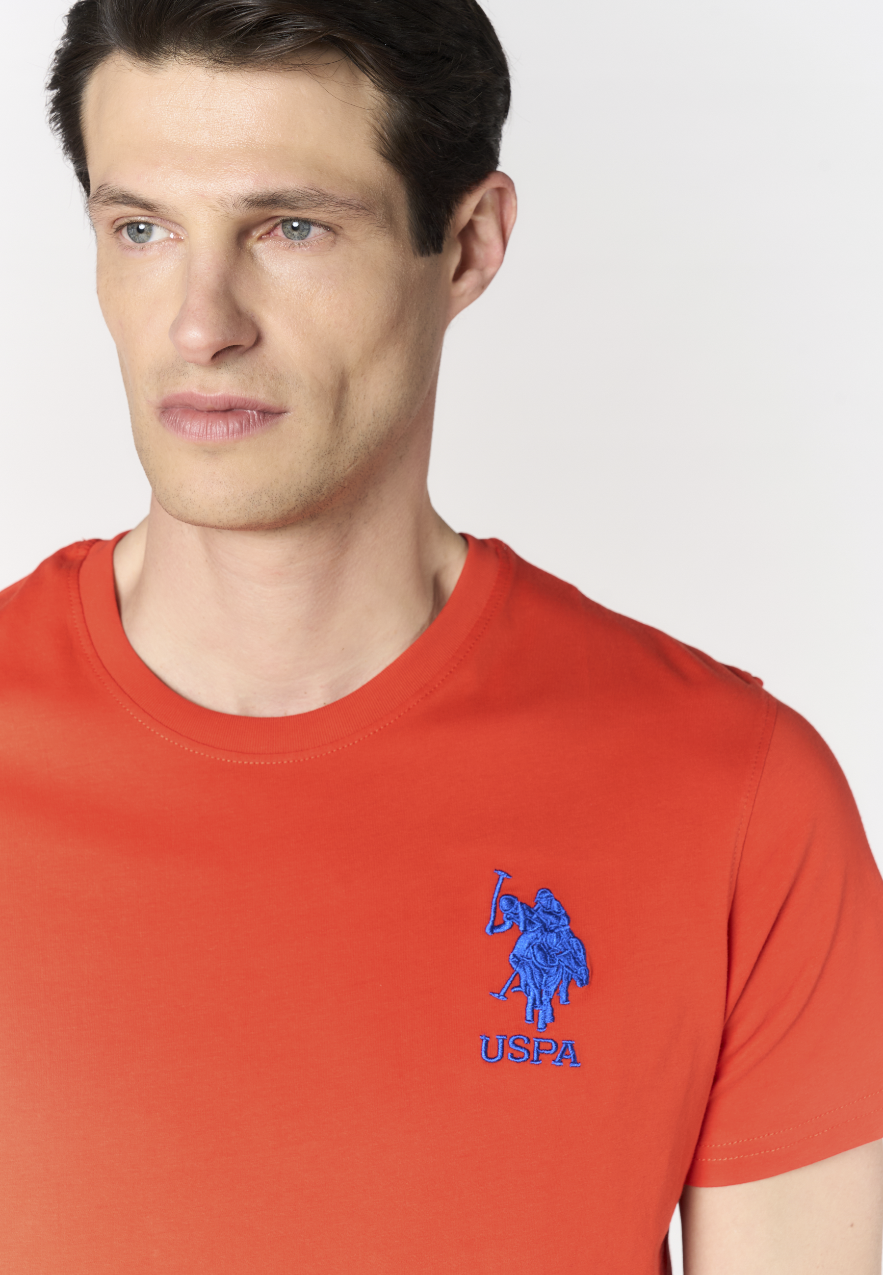 T-shirt da uomo a maniche corte con logo e numero ricamati