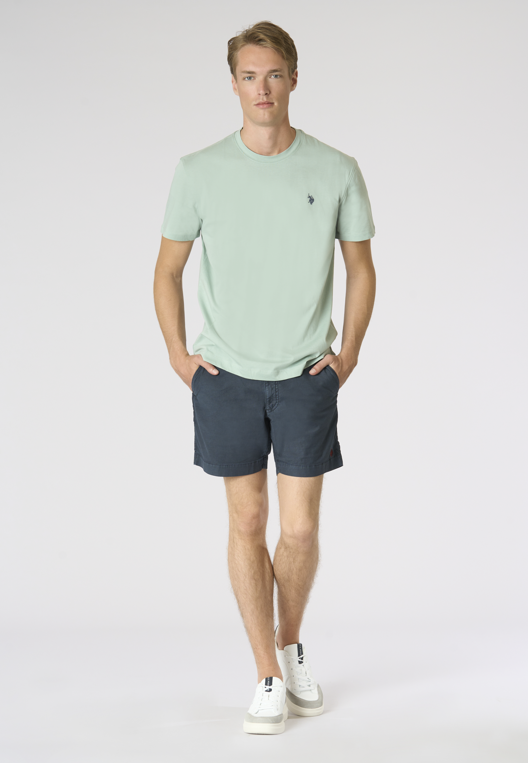 T-shirt girocollo con logo in cotone supima Premium Quality
