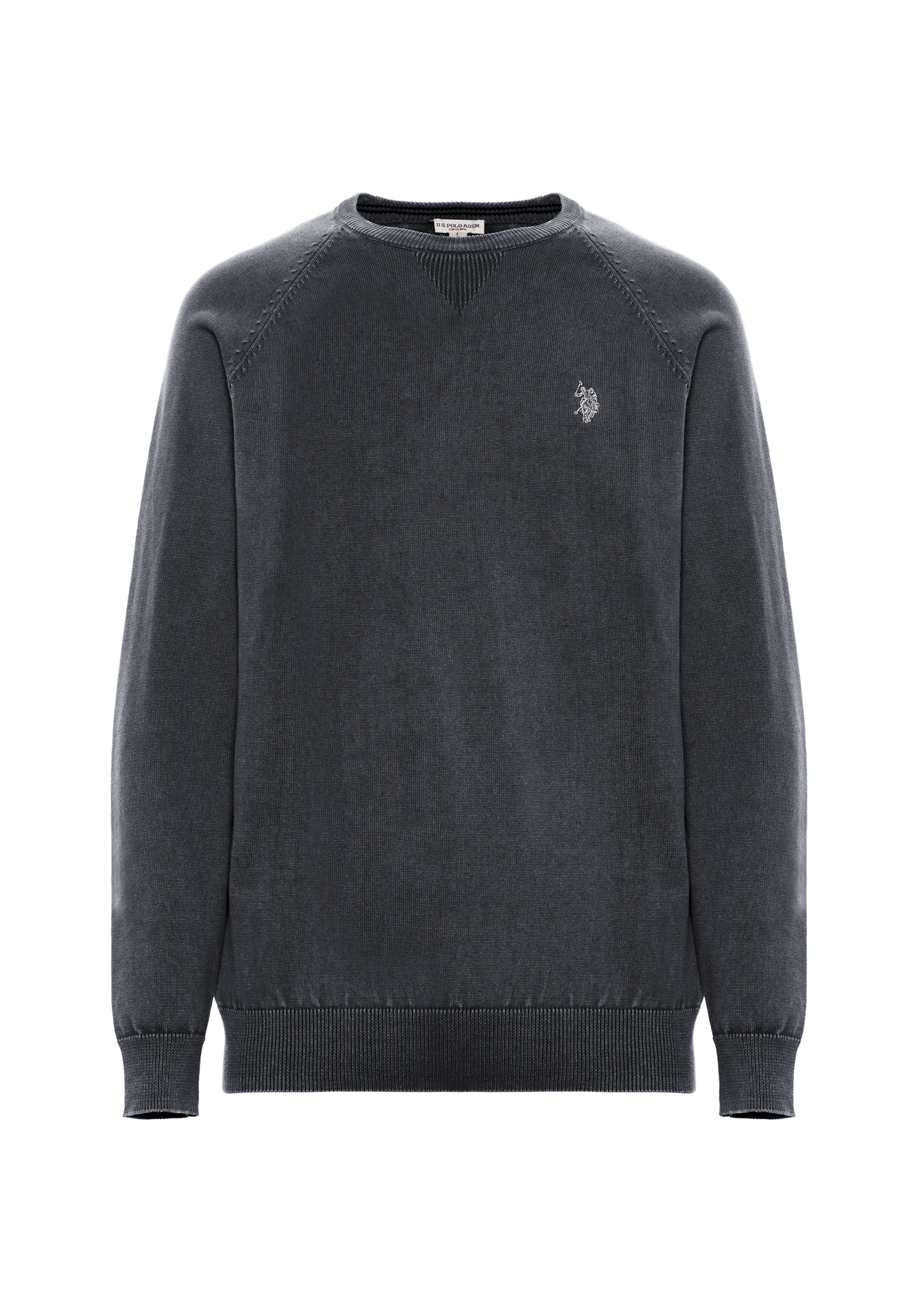 Maglia girocollo da uomo in cotone overdyed Premium Quality