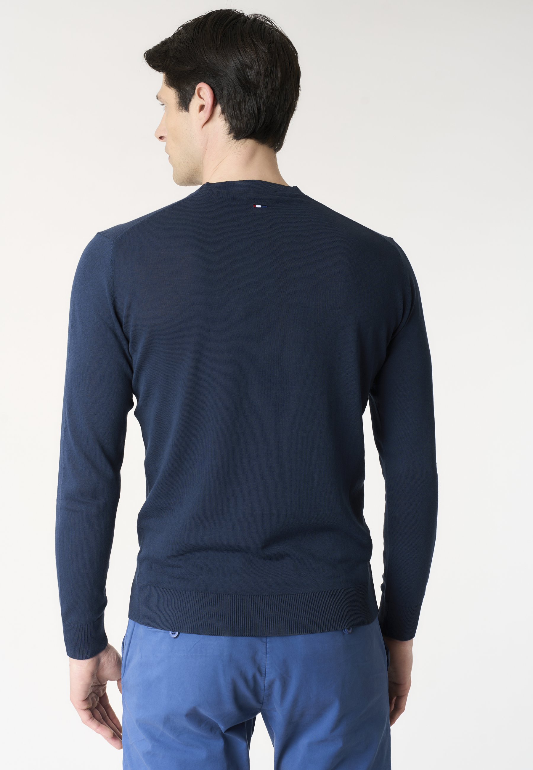 Maglia girocollo da uomo in cotone crepe Premium Quality
