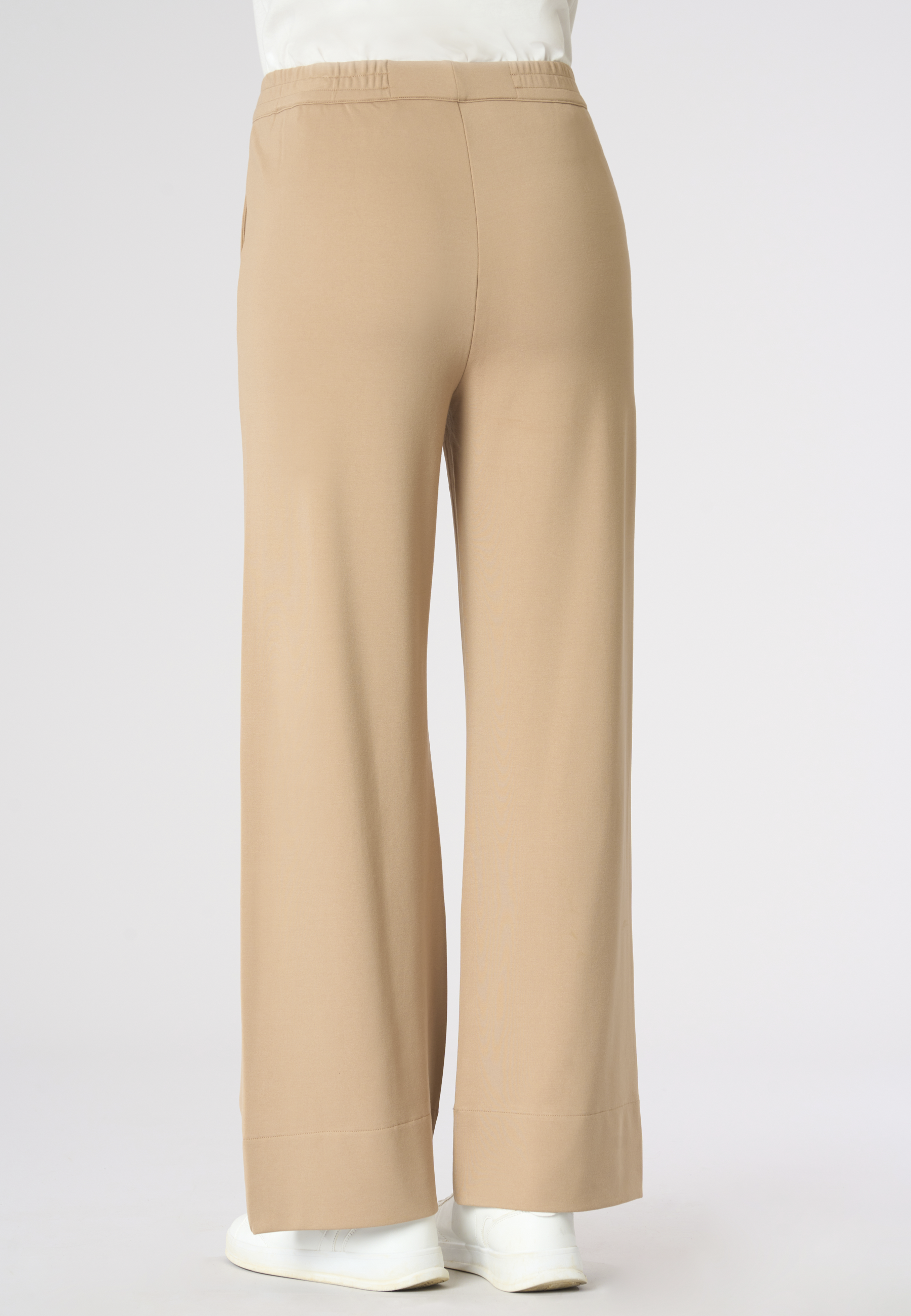 Pantalone da donna in punto Milano con vita elasticizzata