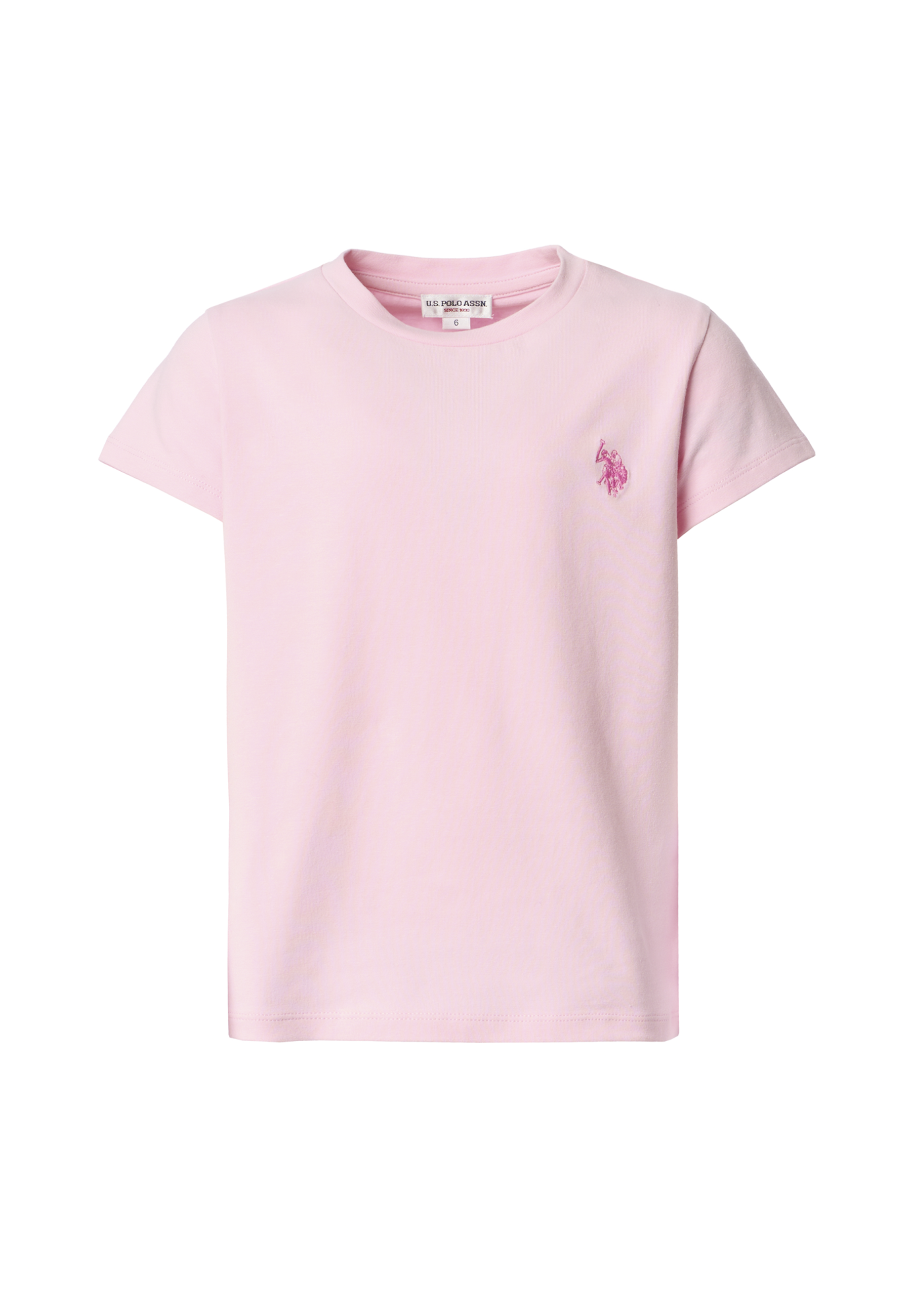 T-shirt a maniche corte da bambina con logo ricamato