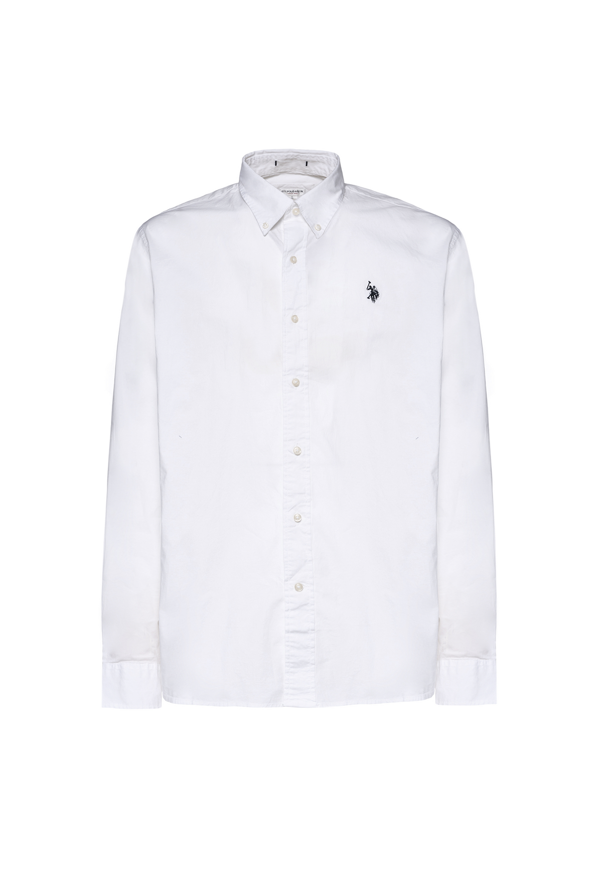 Camicia regular fit button-down in cotone stretch