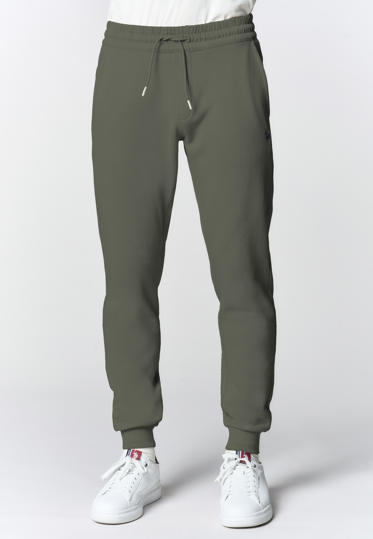 Pantalone sportivo da uomo con coulisse regolabile in misto cotone