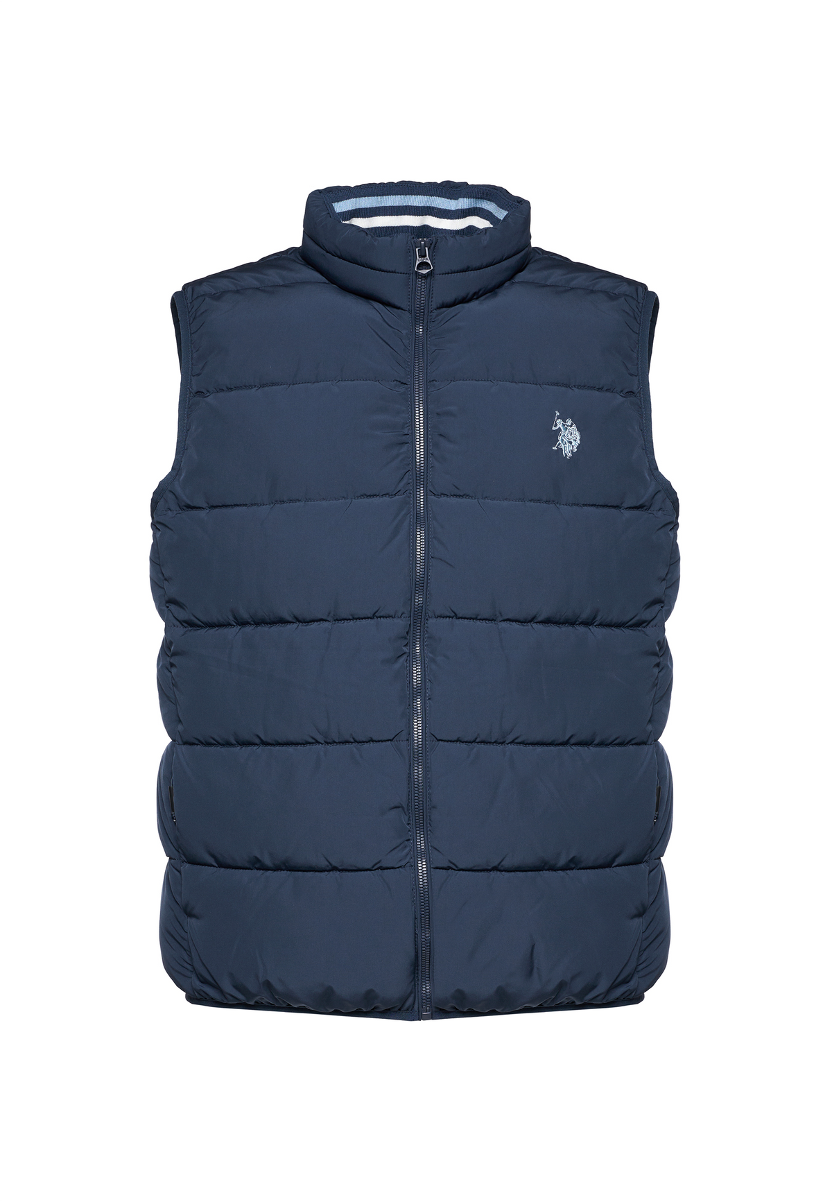 Gilet imbottito con chiusura zip e collo alto