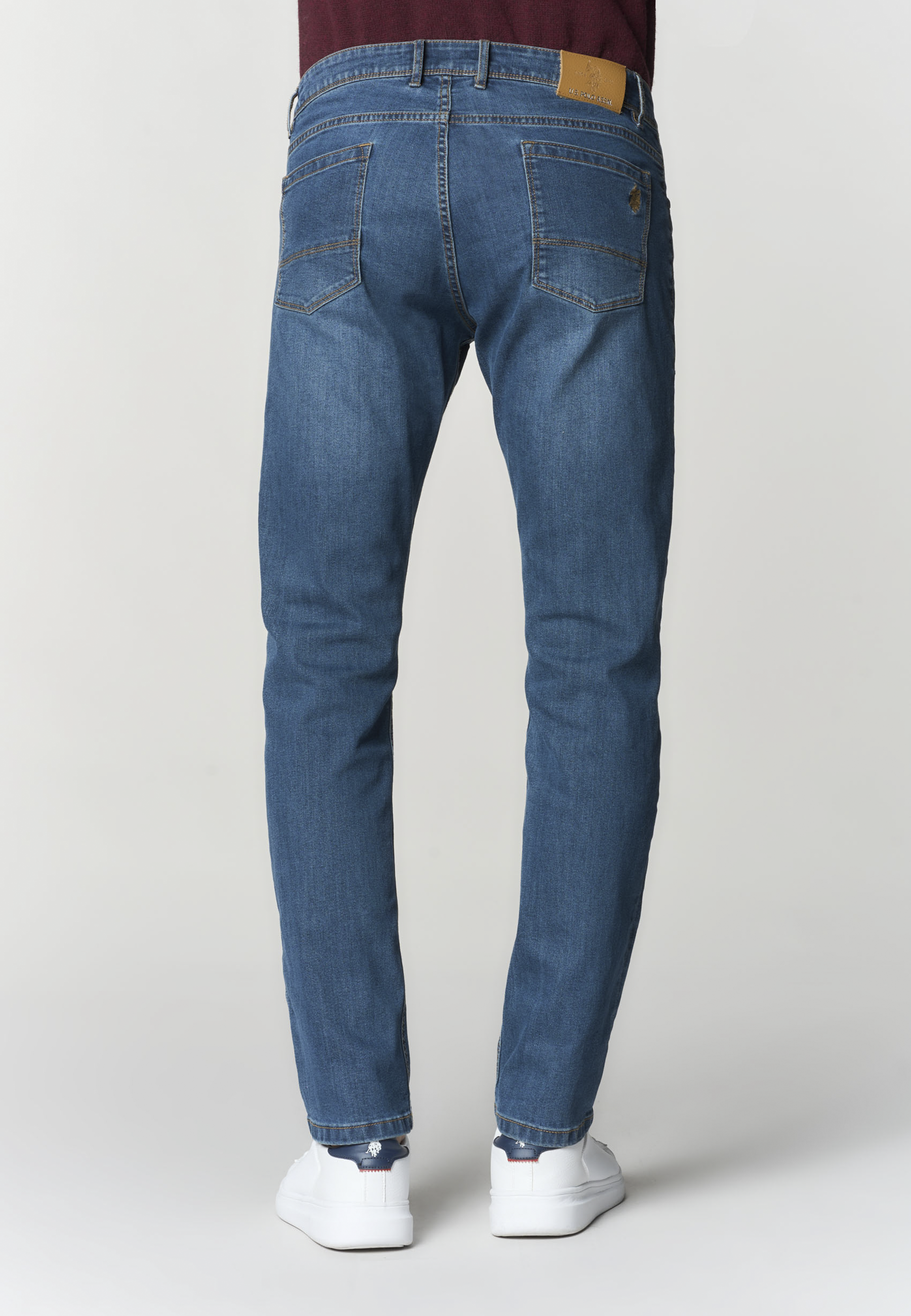 Pantalone denim regular fit da uomo