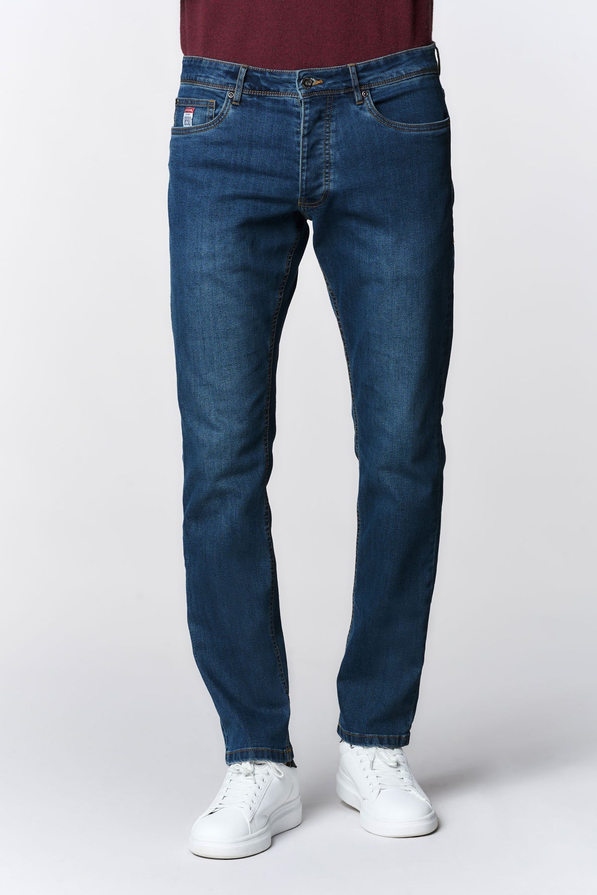 Pantalone denim regular fit da uomo