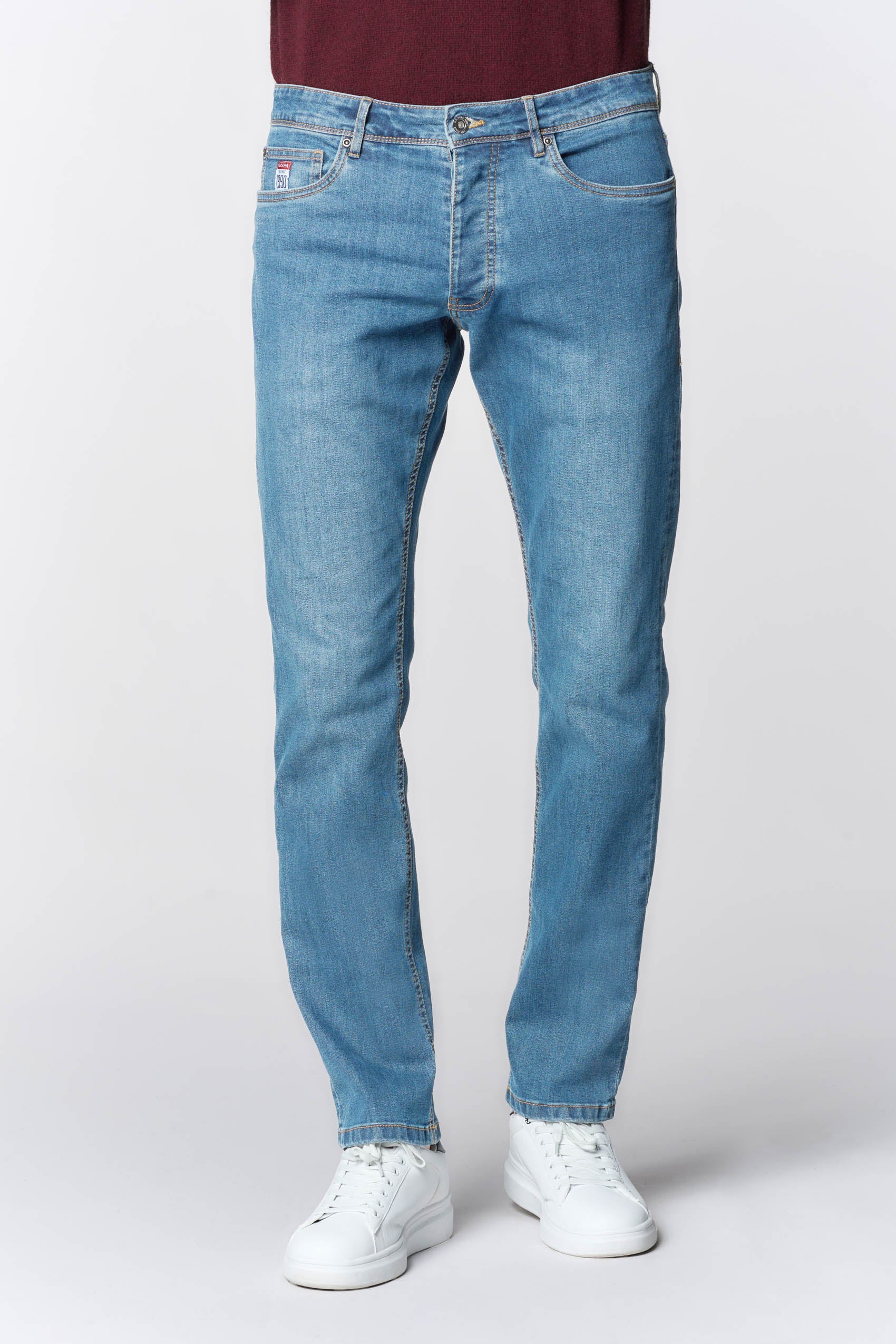Pantalone denim regular fit da uomo