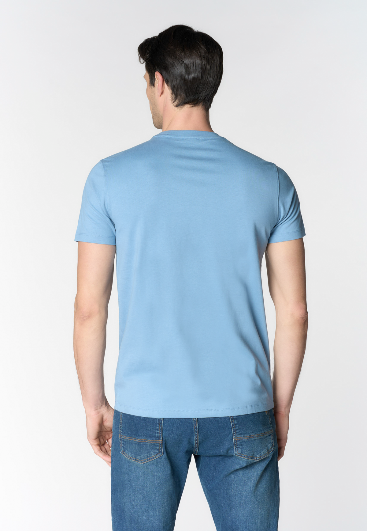 T-shirt girocollo in cotone heavy jersey