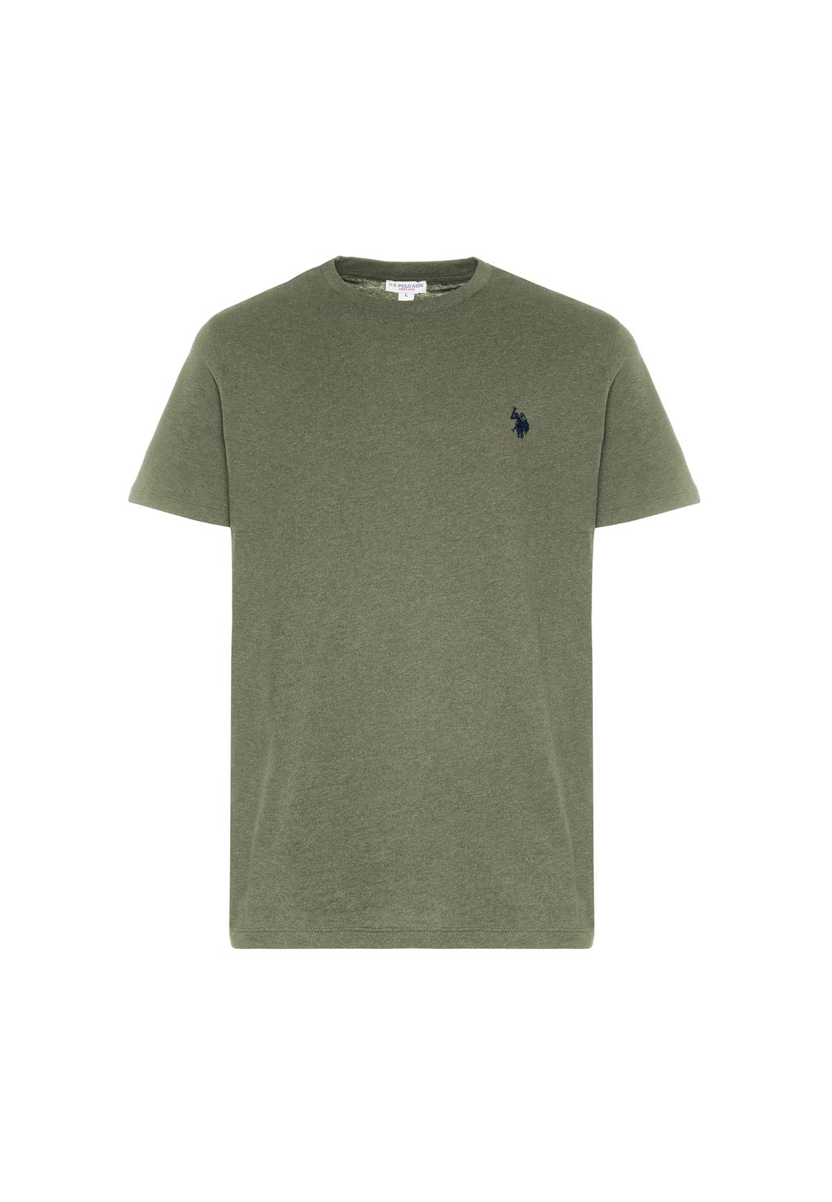 T-shirt girocollo in cotone mélange