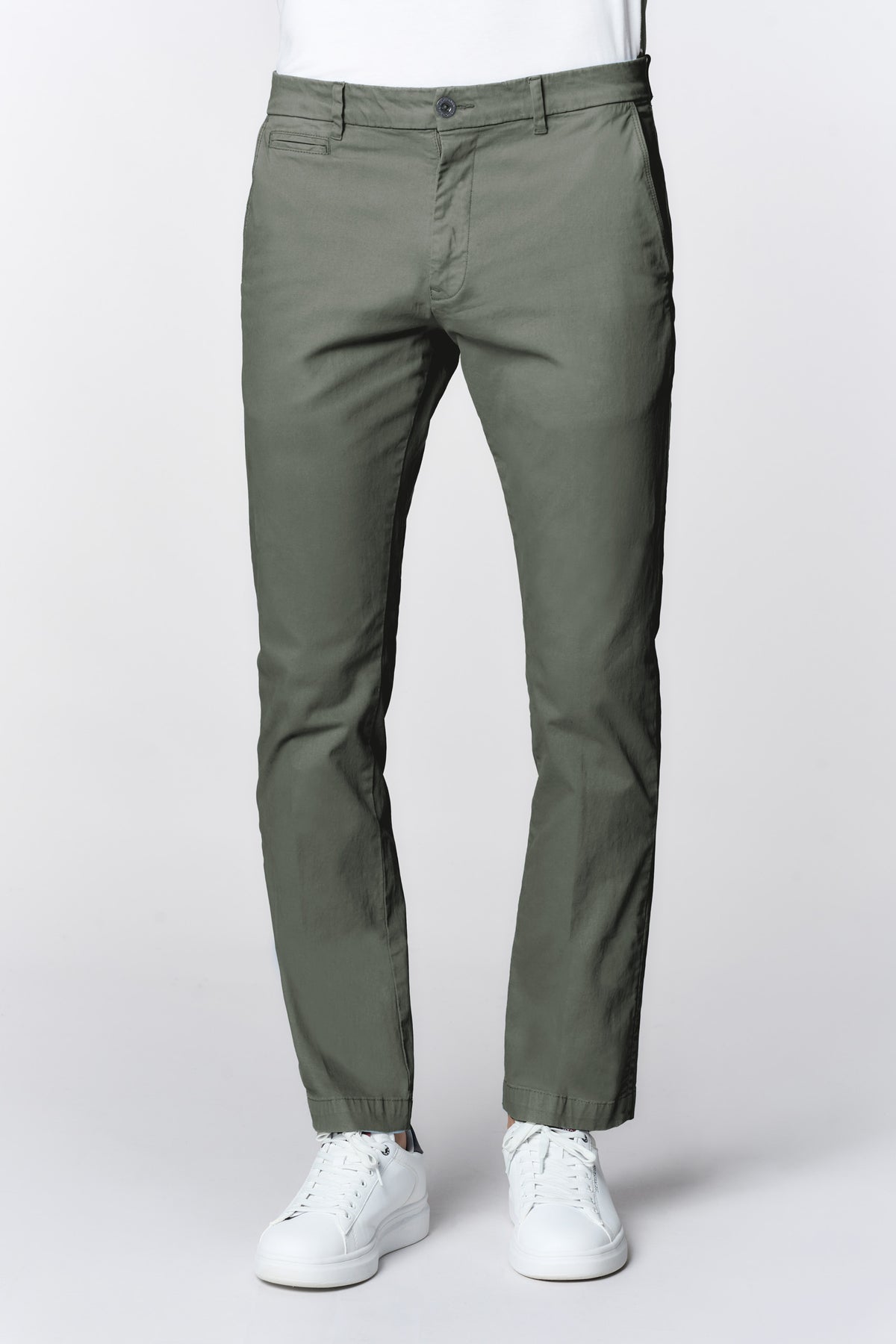 Pantaloni chino da uomo in cotone gabardine
