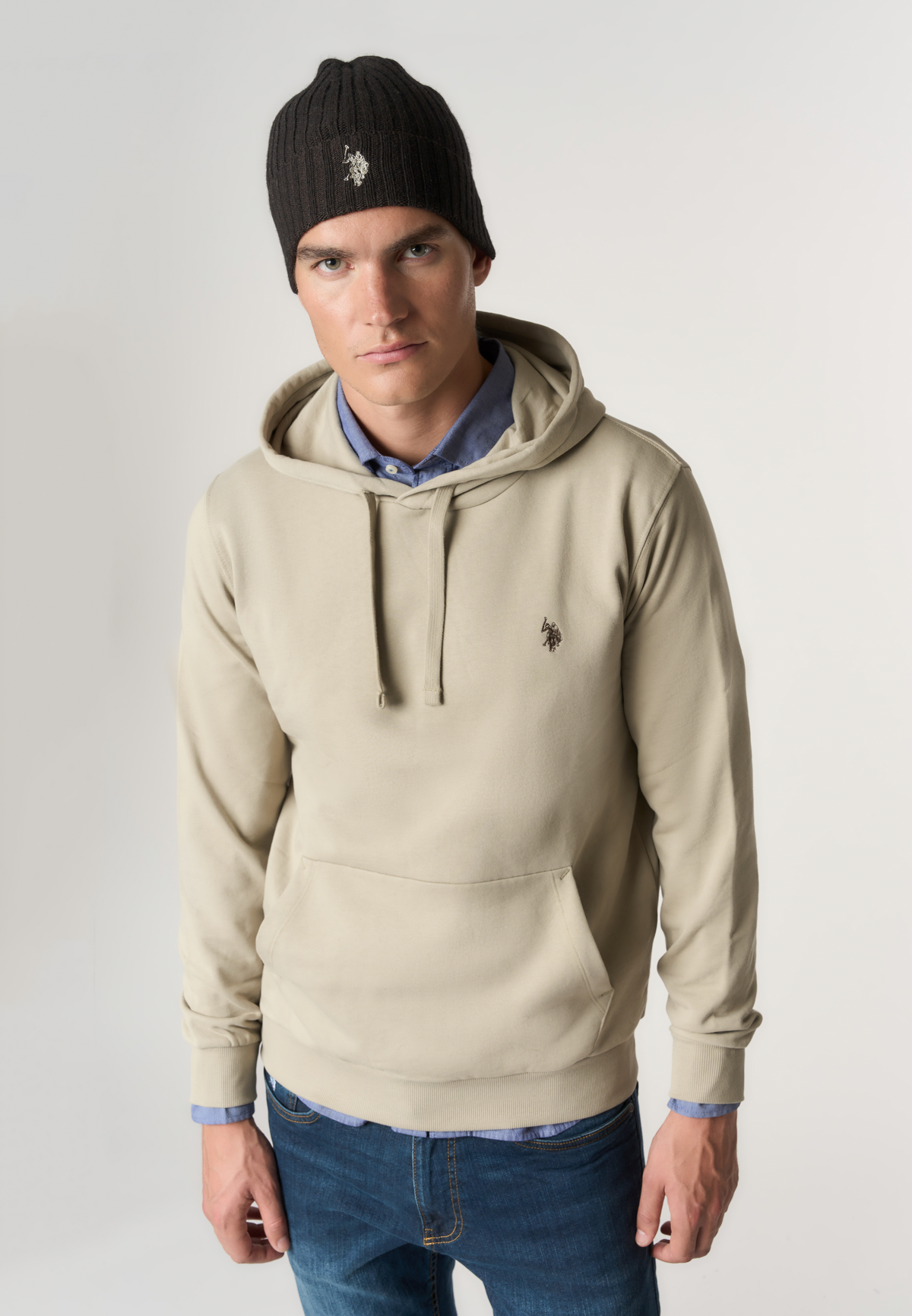 Felpa con cappuccio in cotone