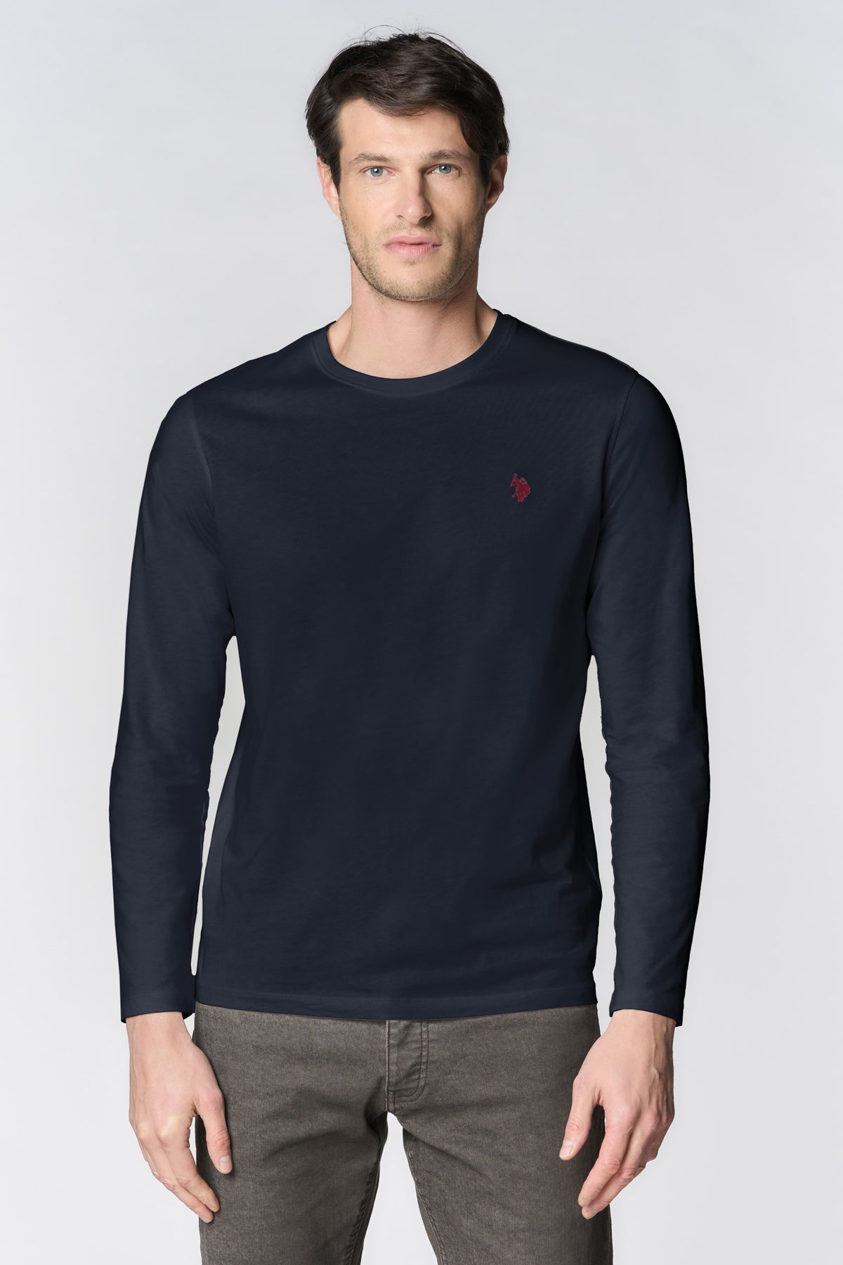 T-shirt uomo a maniche lunghe in cotone