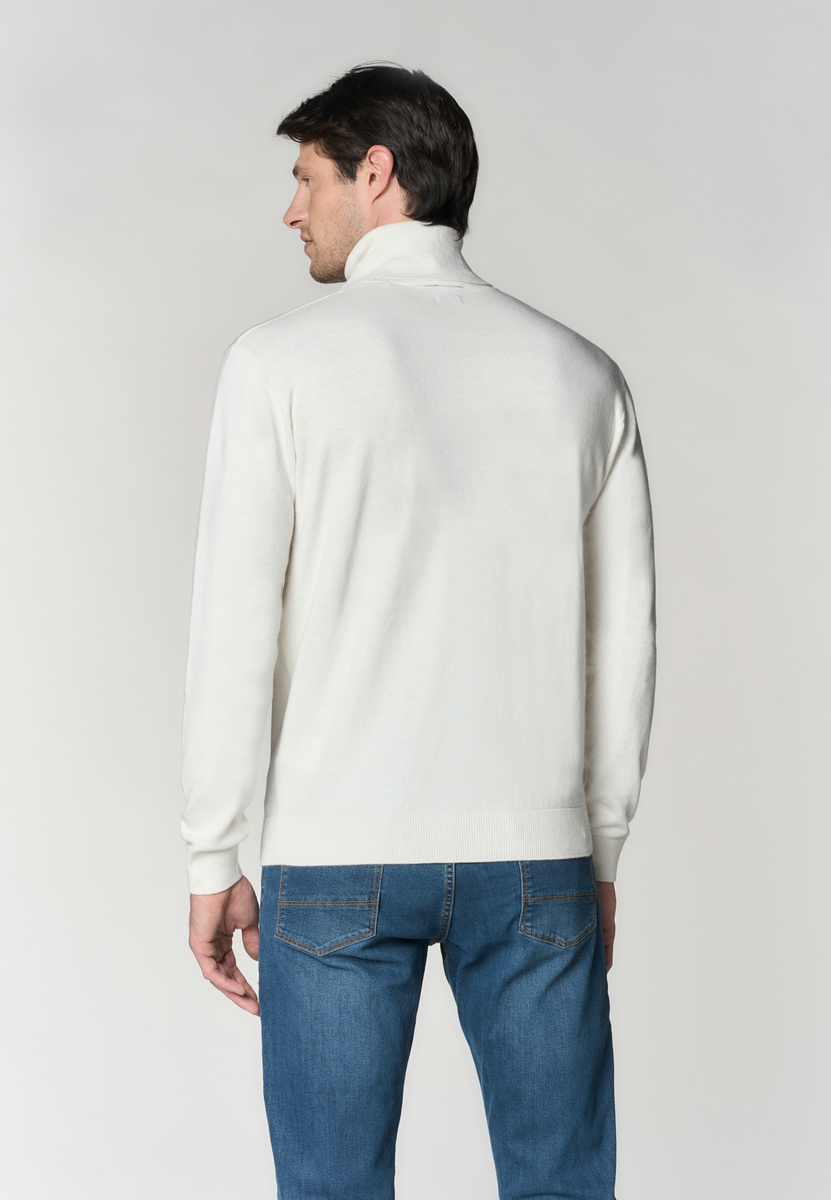 Maglia dolcevita in cotone e cashmere