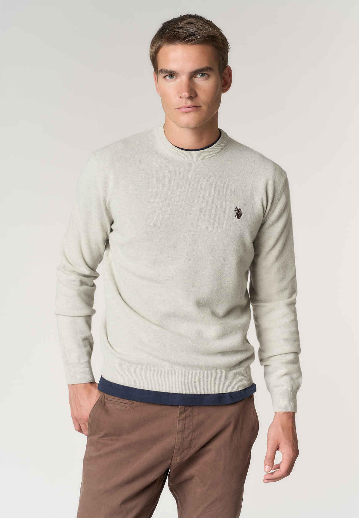 Maglia girocollo in lana