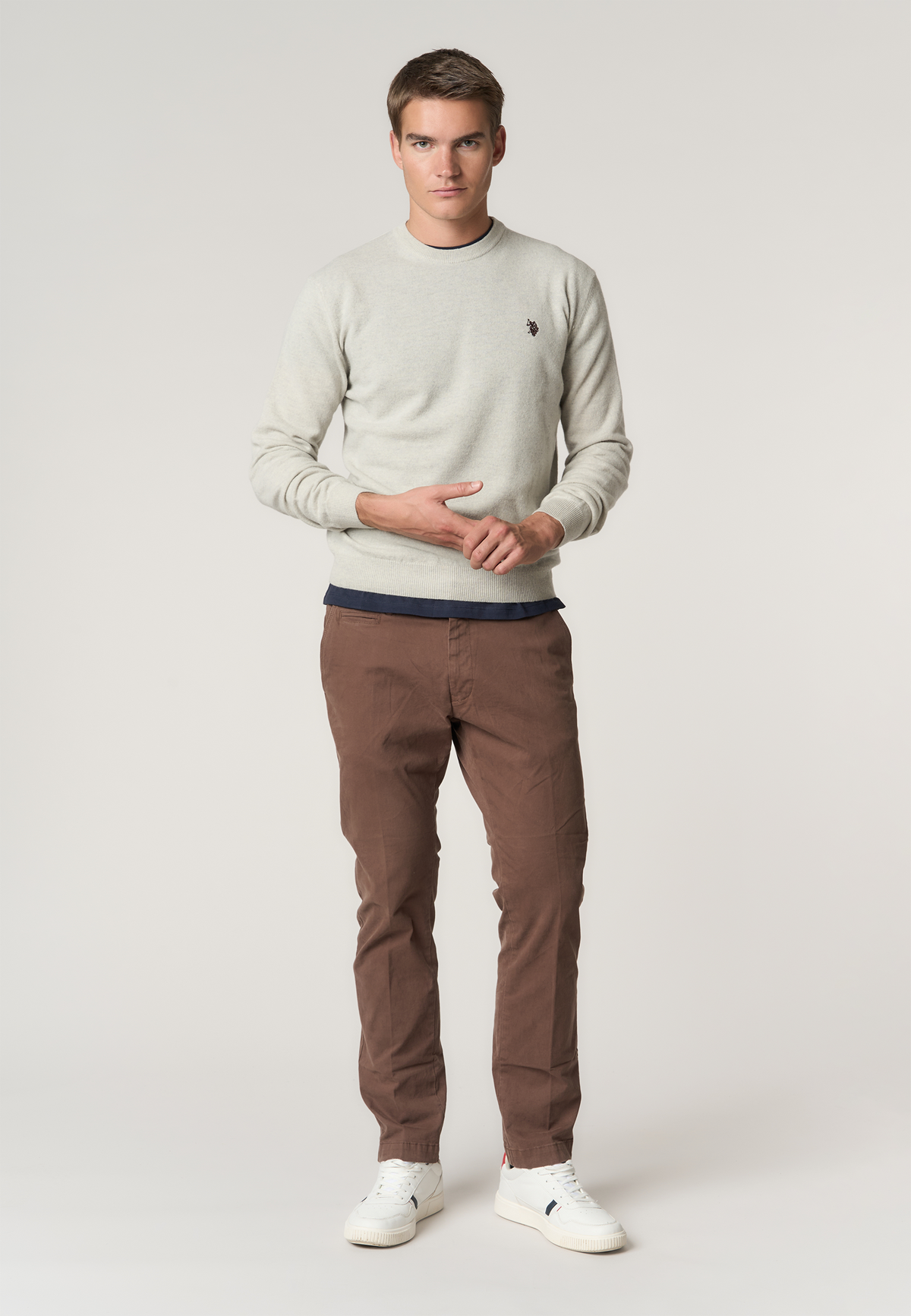 Maglia girocollo in lana