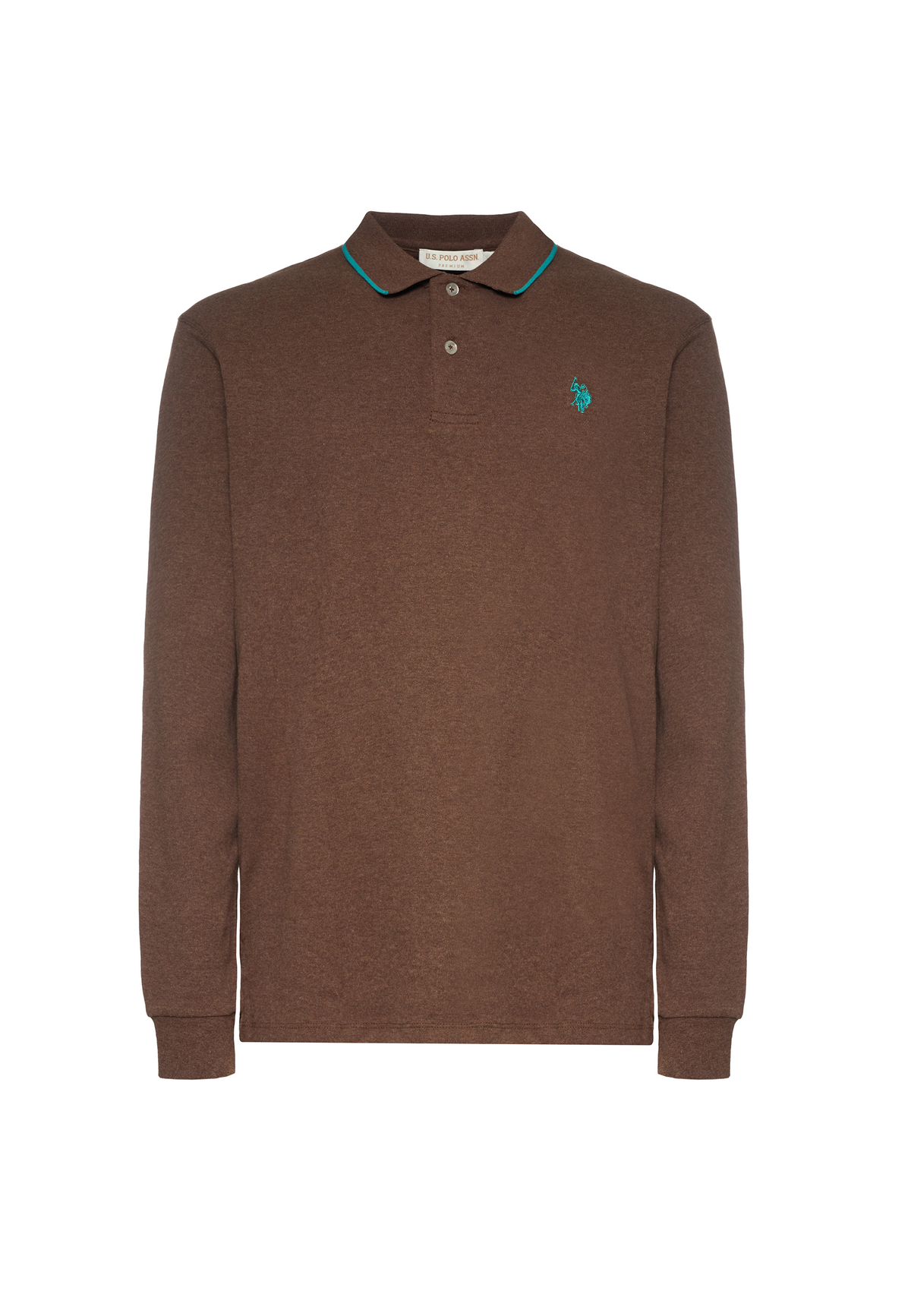 Polo shirt in cotone interlock a maniche lunghe premium Quality