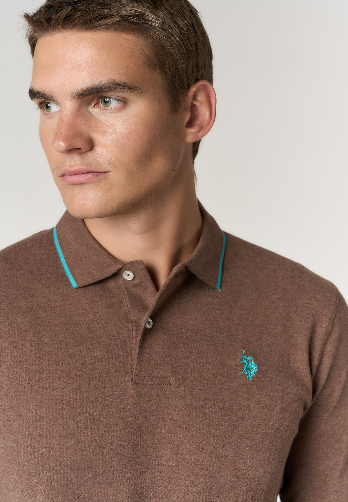 Polo shirt in cotone interlock a maniche lunghe premium Quality