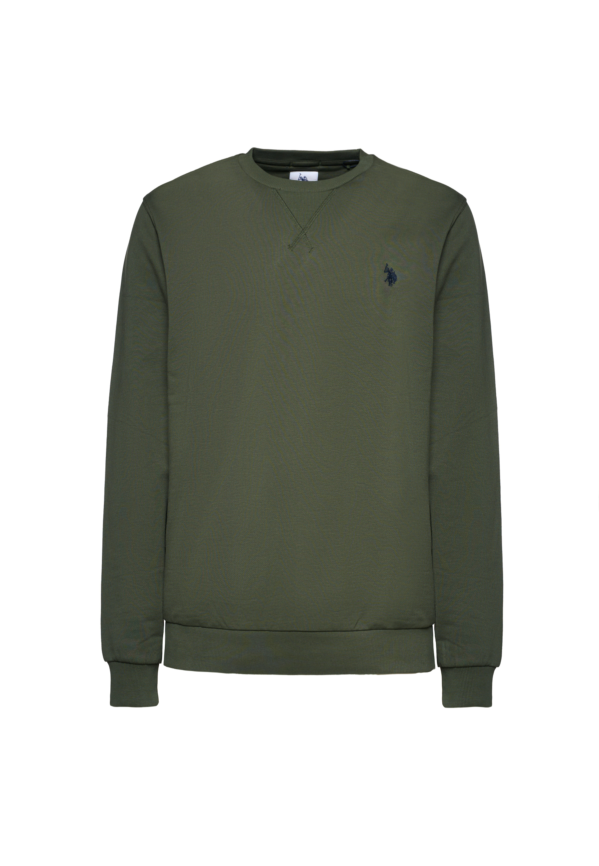 Felpa girocollo in cotone con logo