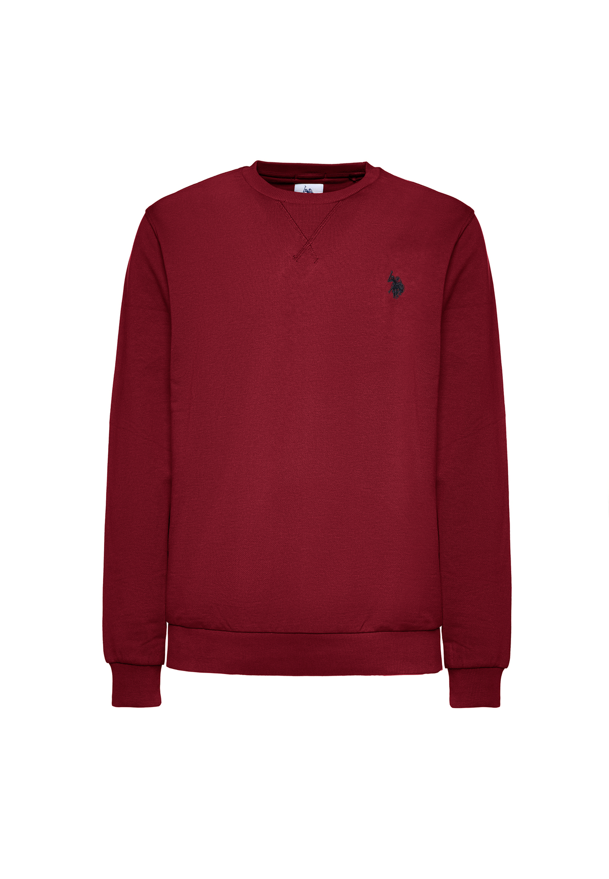 Felpa girocollo in cotone con logo