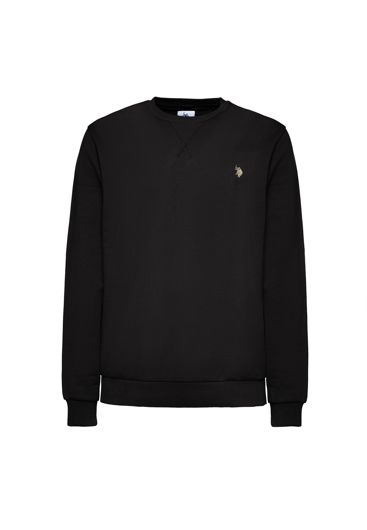 Felpa girocollo in cotone con logo
