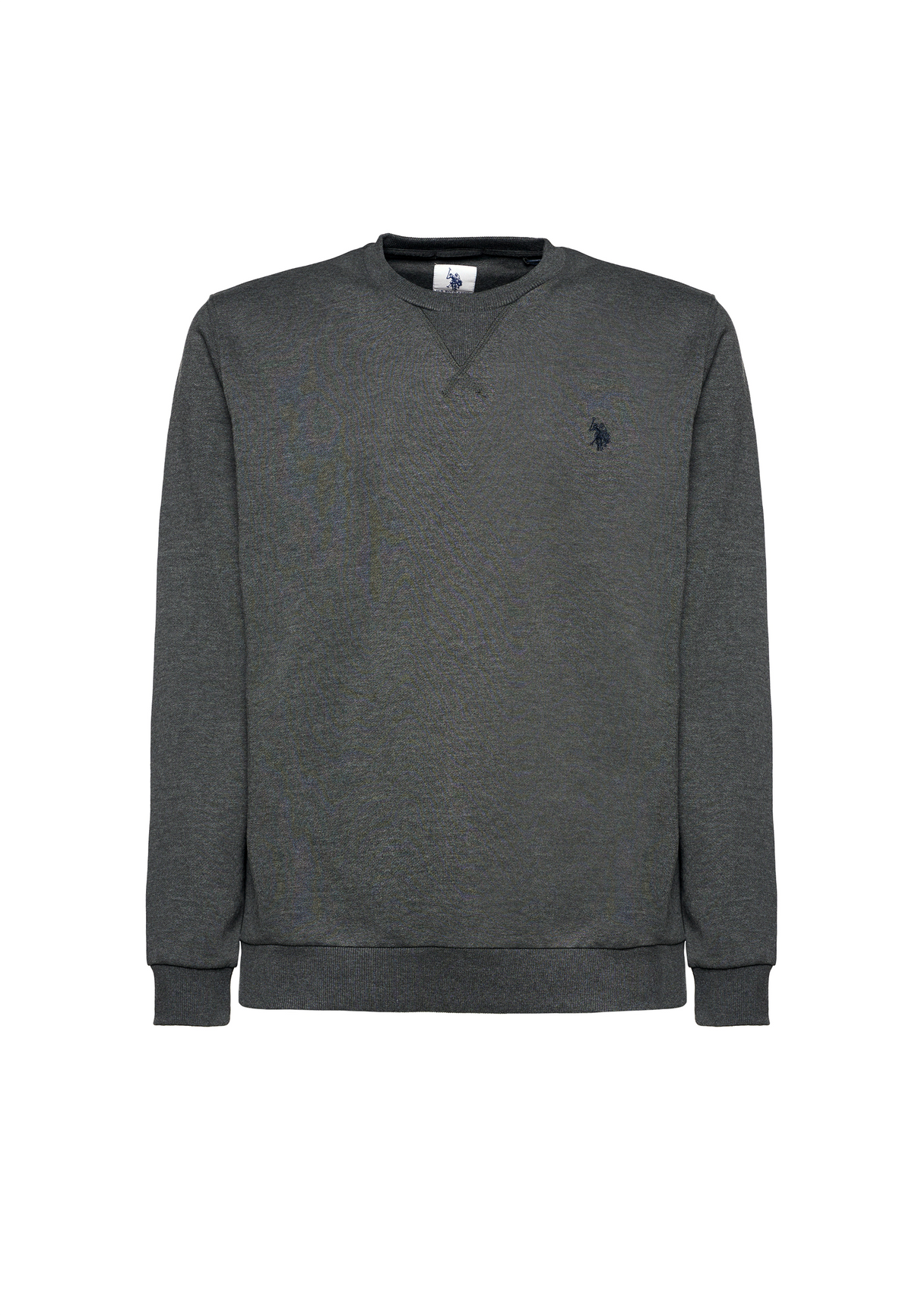 Felpa girocollo in cotone con logo