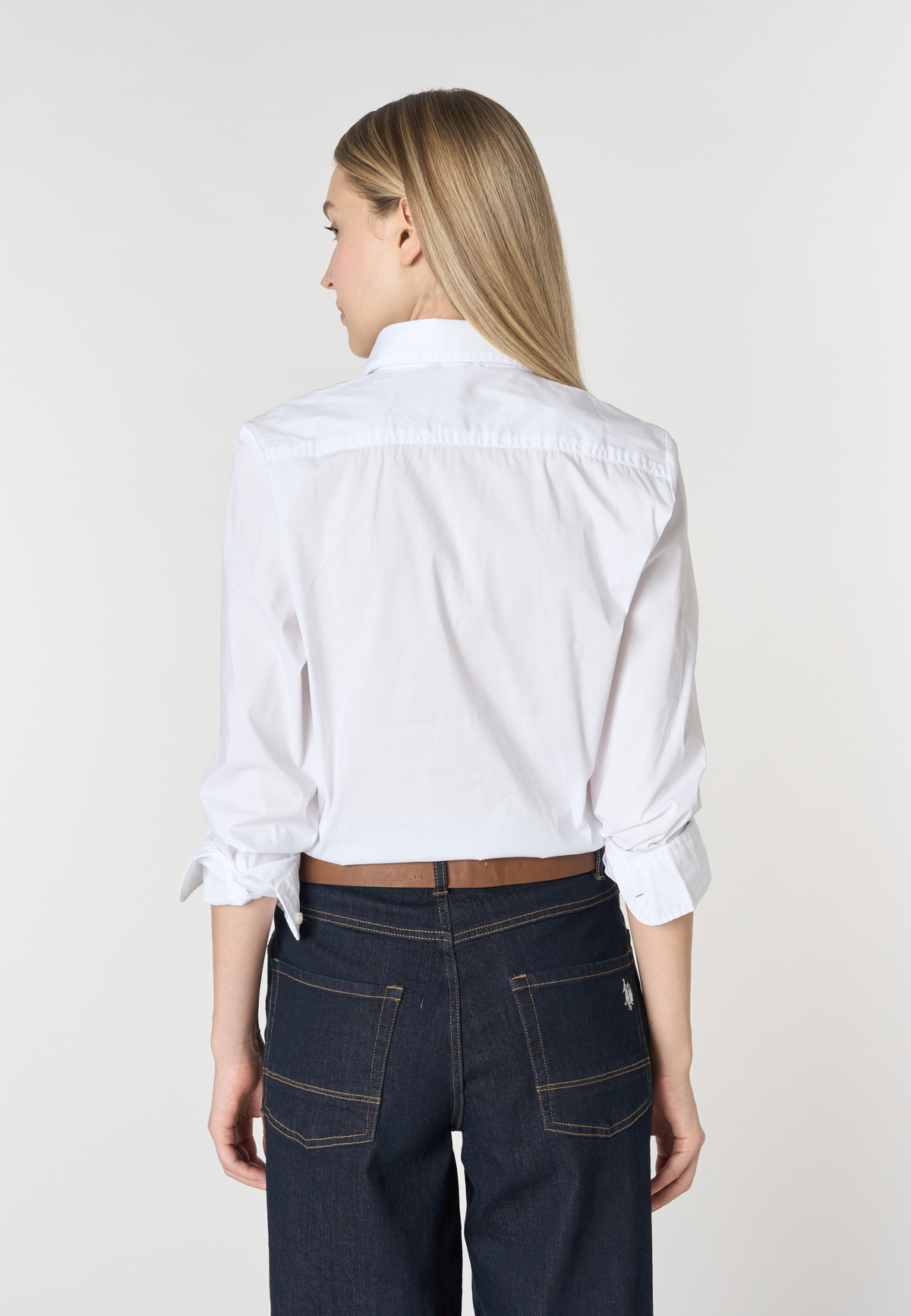 Camicia slim fit con ricamo