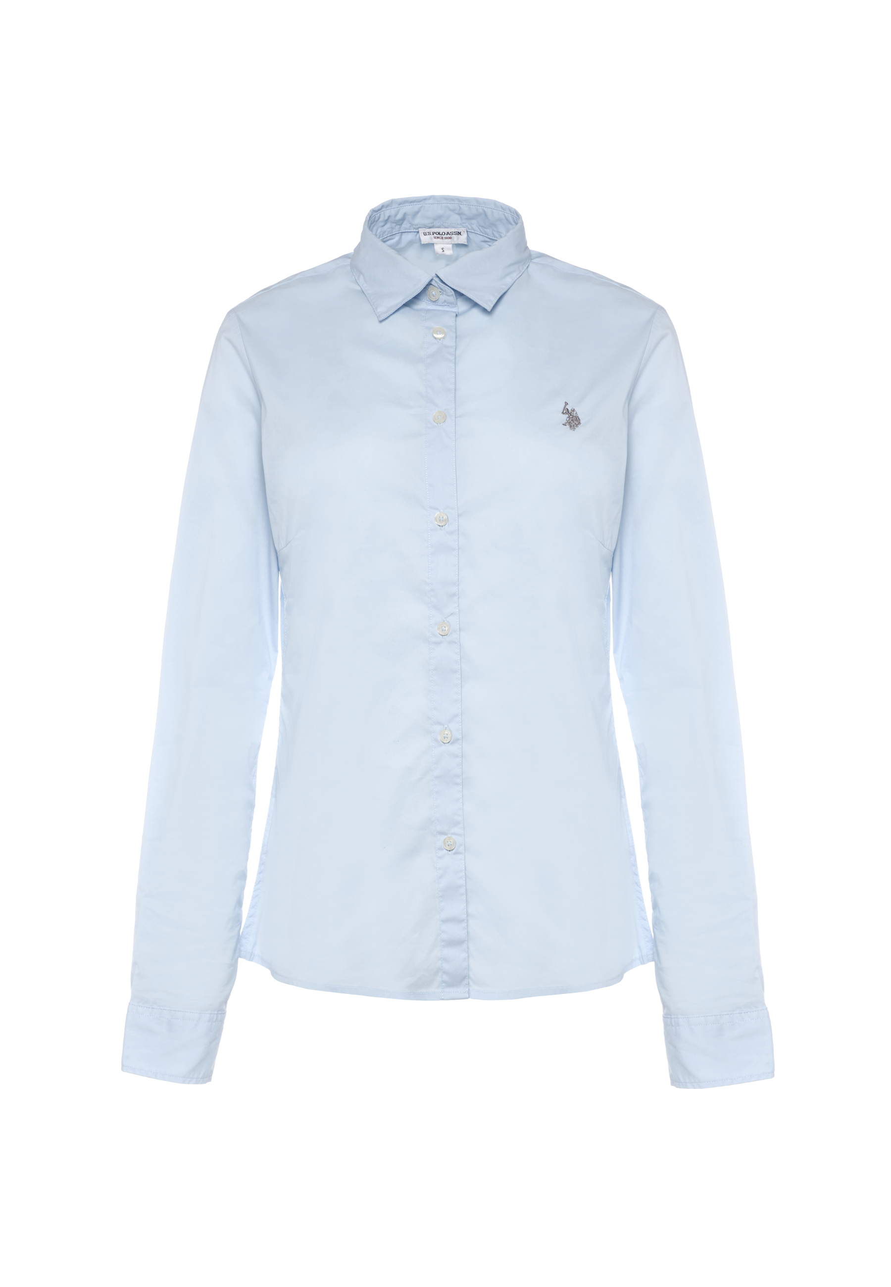 Camicia slim fit da donna con ricamo