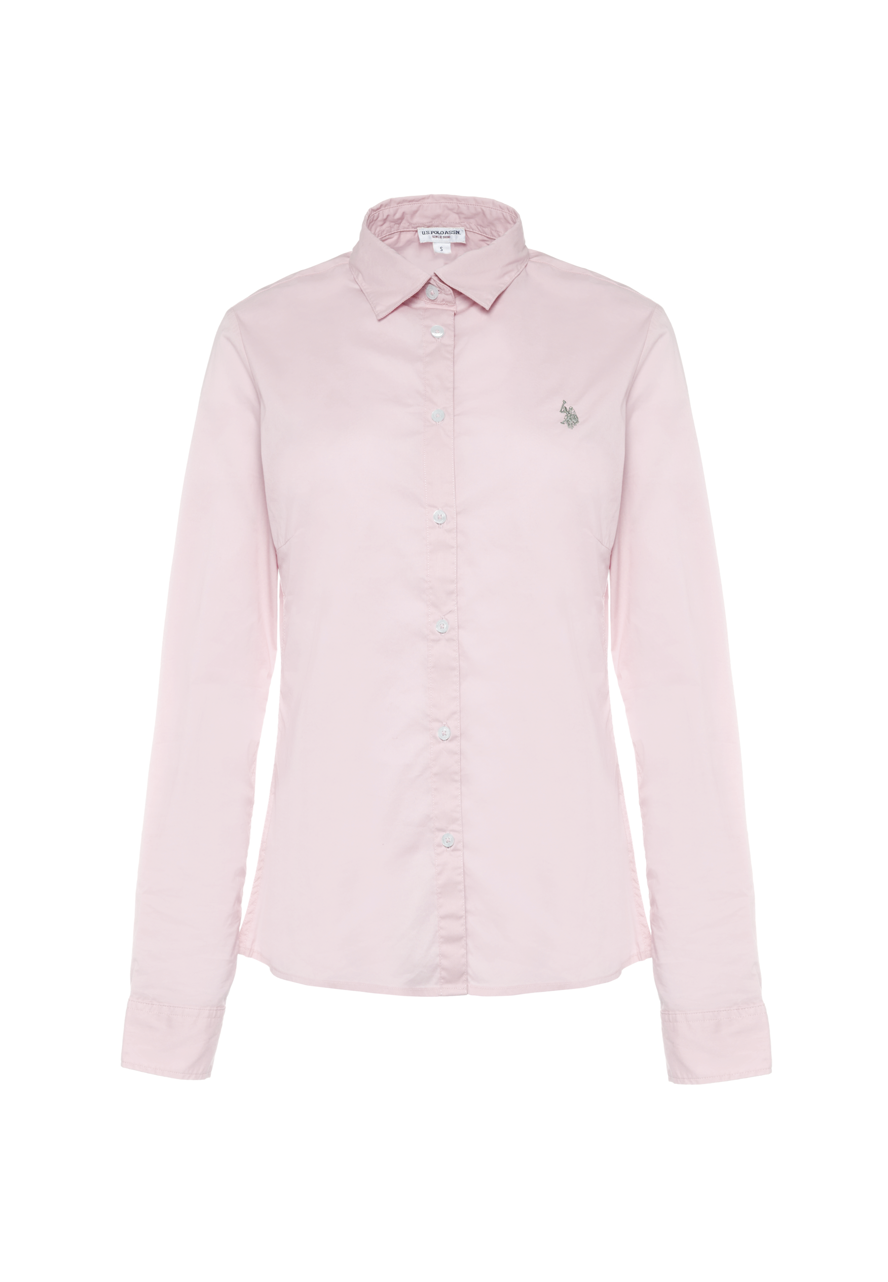 Camicia slim fit da donna con ricamo