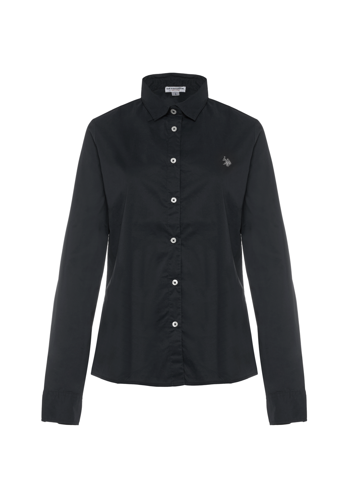 Camicia slim fit da donna con ricamo