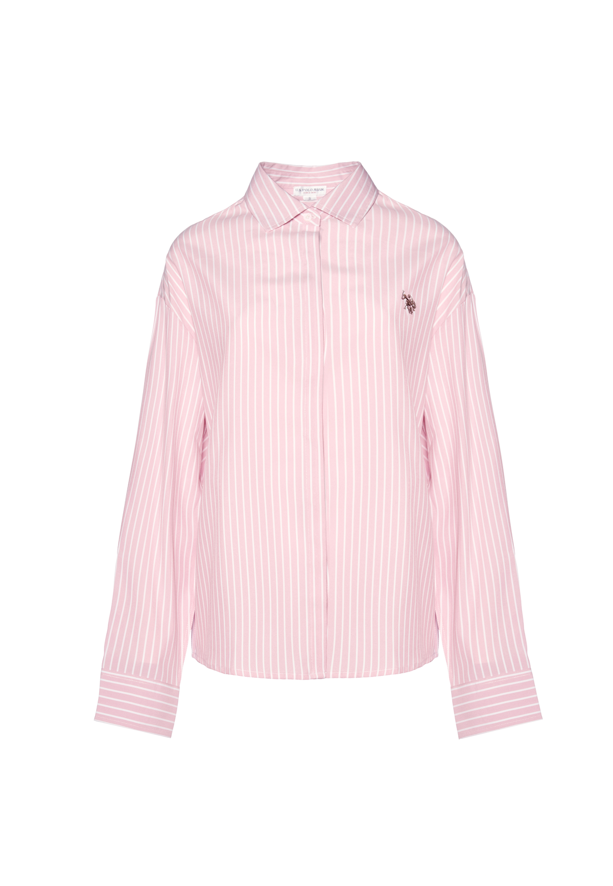 Camicia a righe verticali con vestibilità oversize