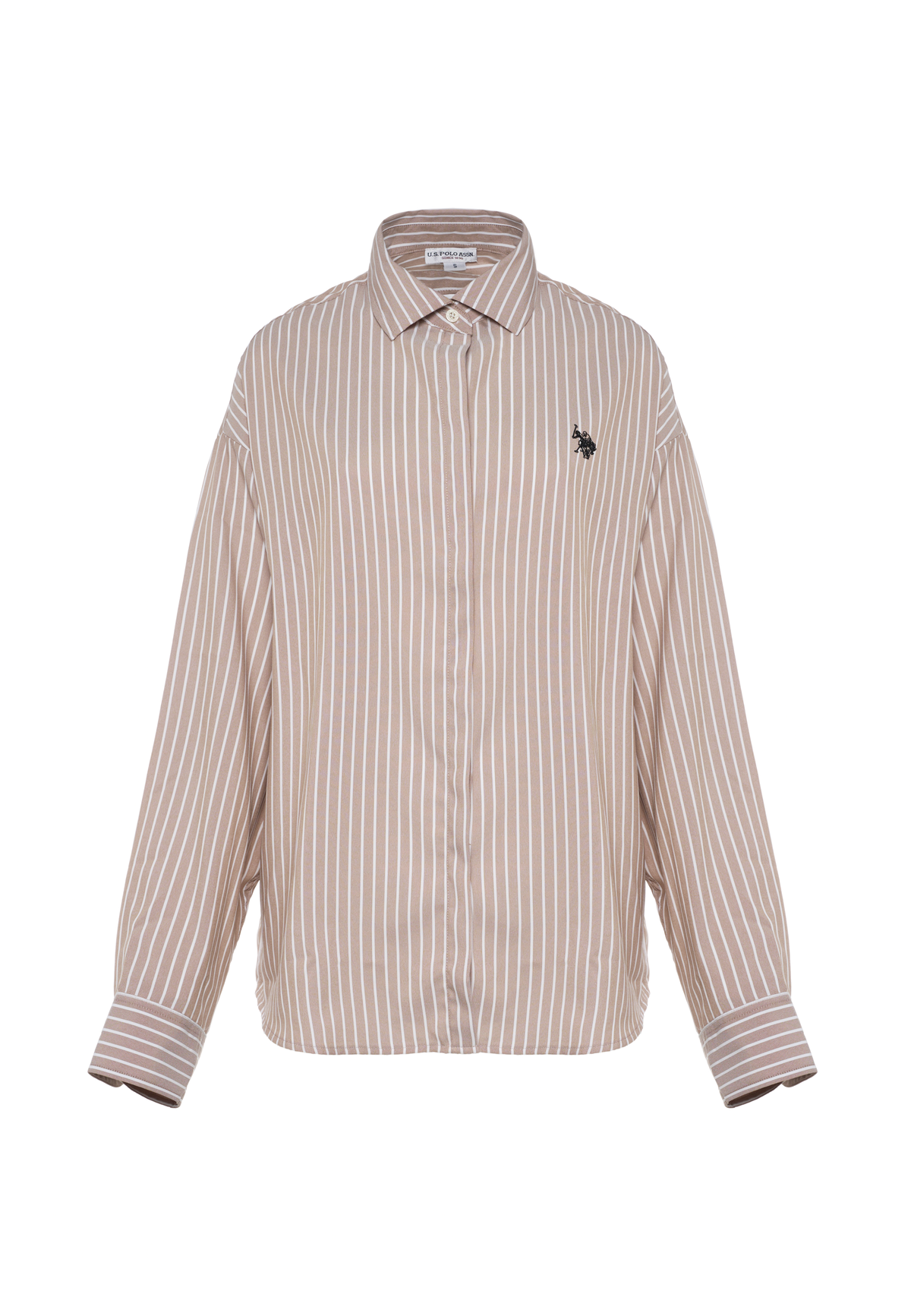 Camicia a righe verticali con vestibilità oversize