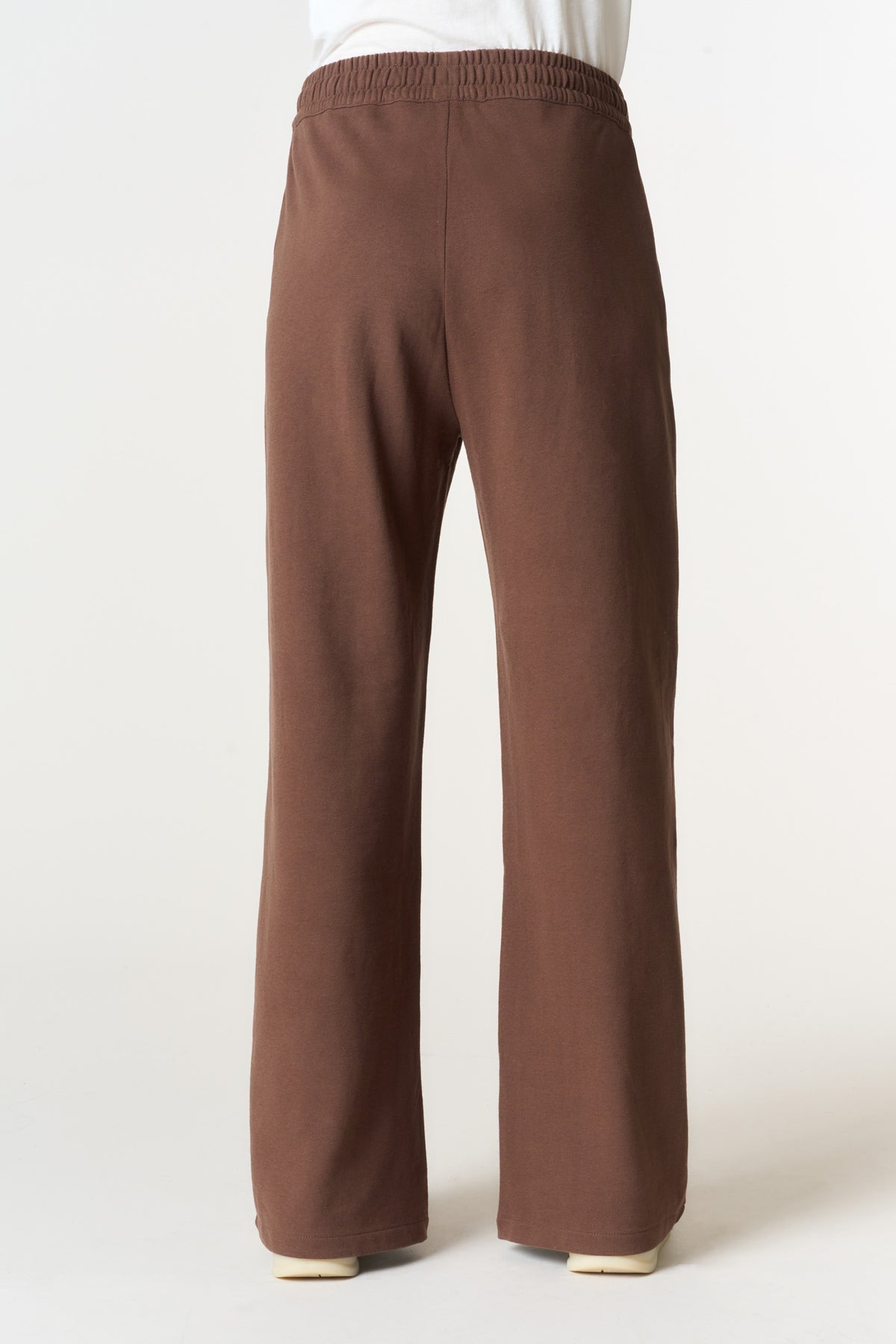 Pantalone sportivo da donna in felpa con gamba dritta