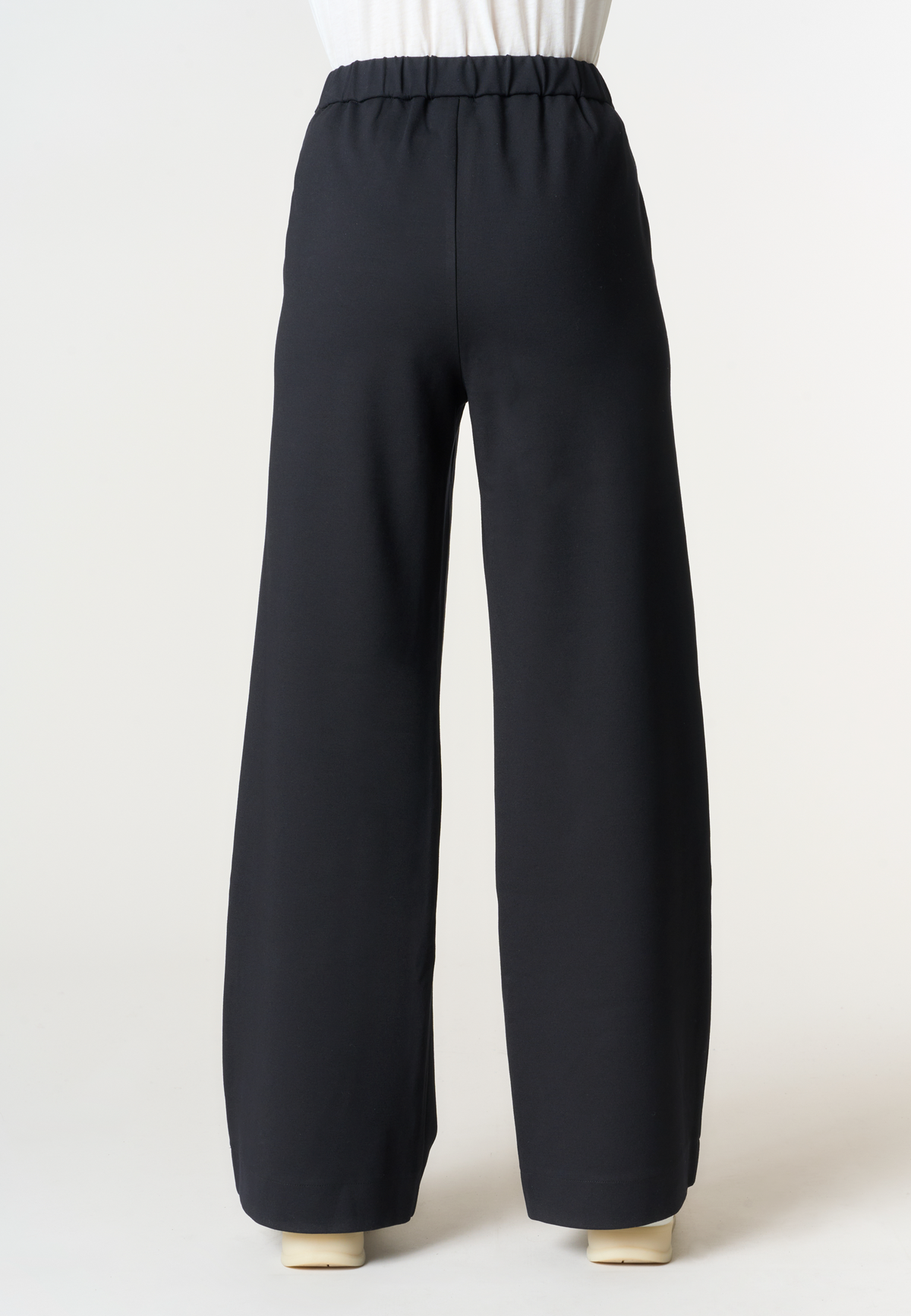 Pantalone sportivo a palazzo in tessuto scuba