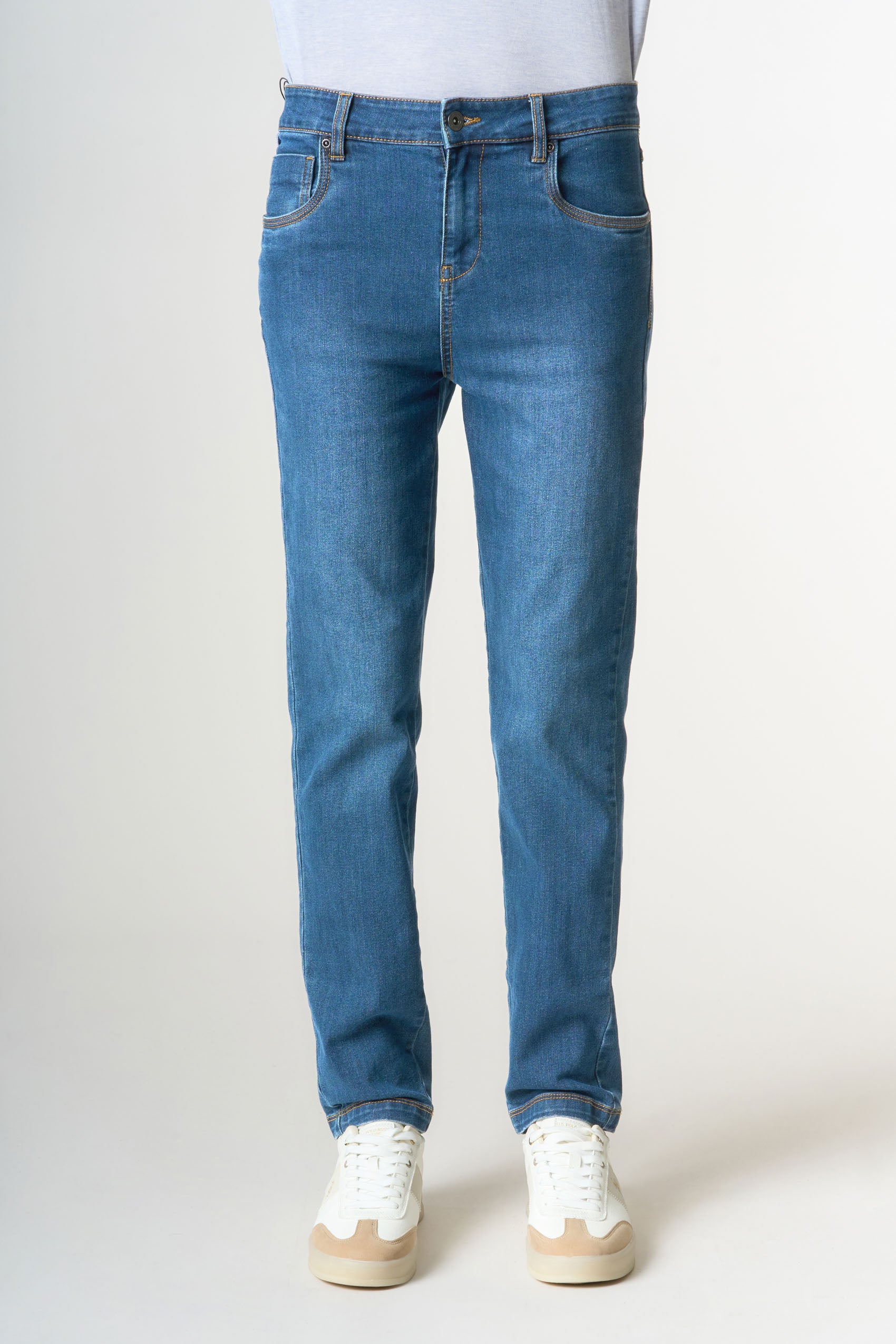 Pantalone denim da donna skinny fit in cotone stretch