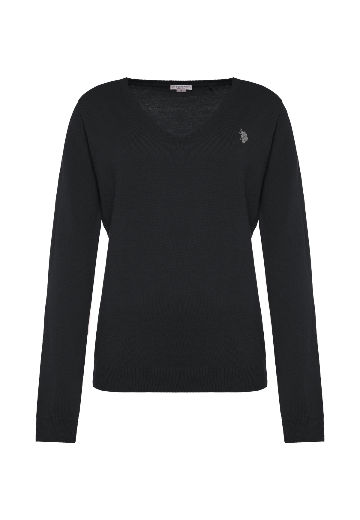 Maglia con scollo a V e logo Double Horsemen