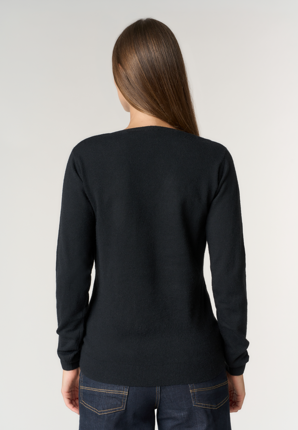 Maglia con scollo a V e logo Double Horsemen