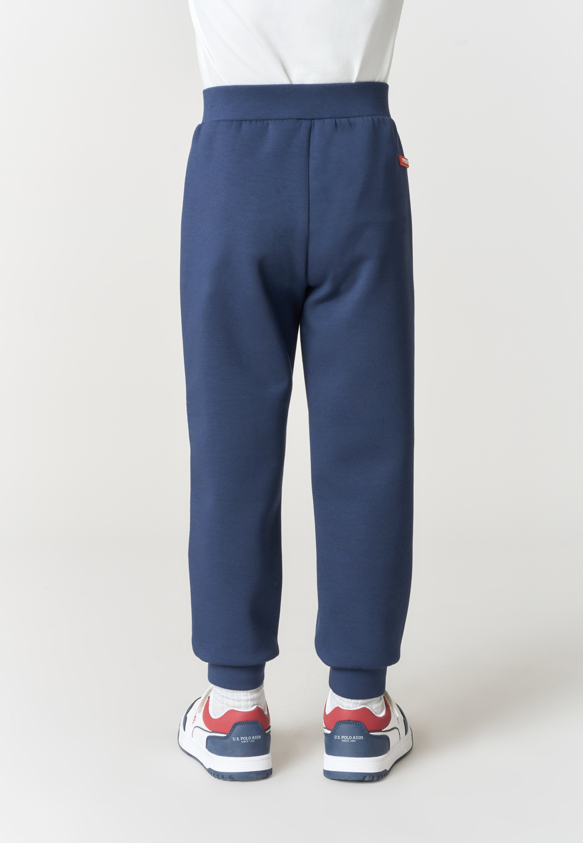 Pantalone sportivo in tessuto scuba con polsini